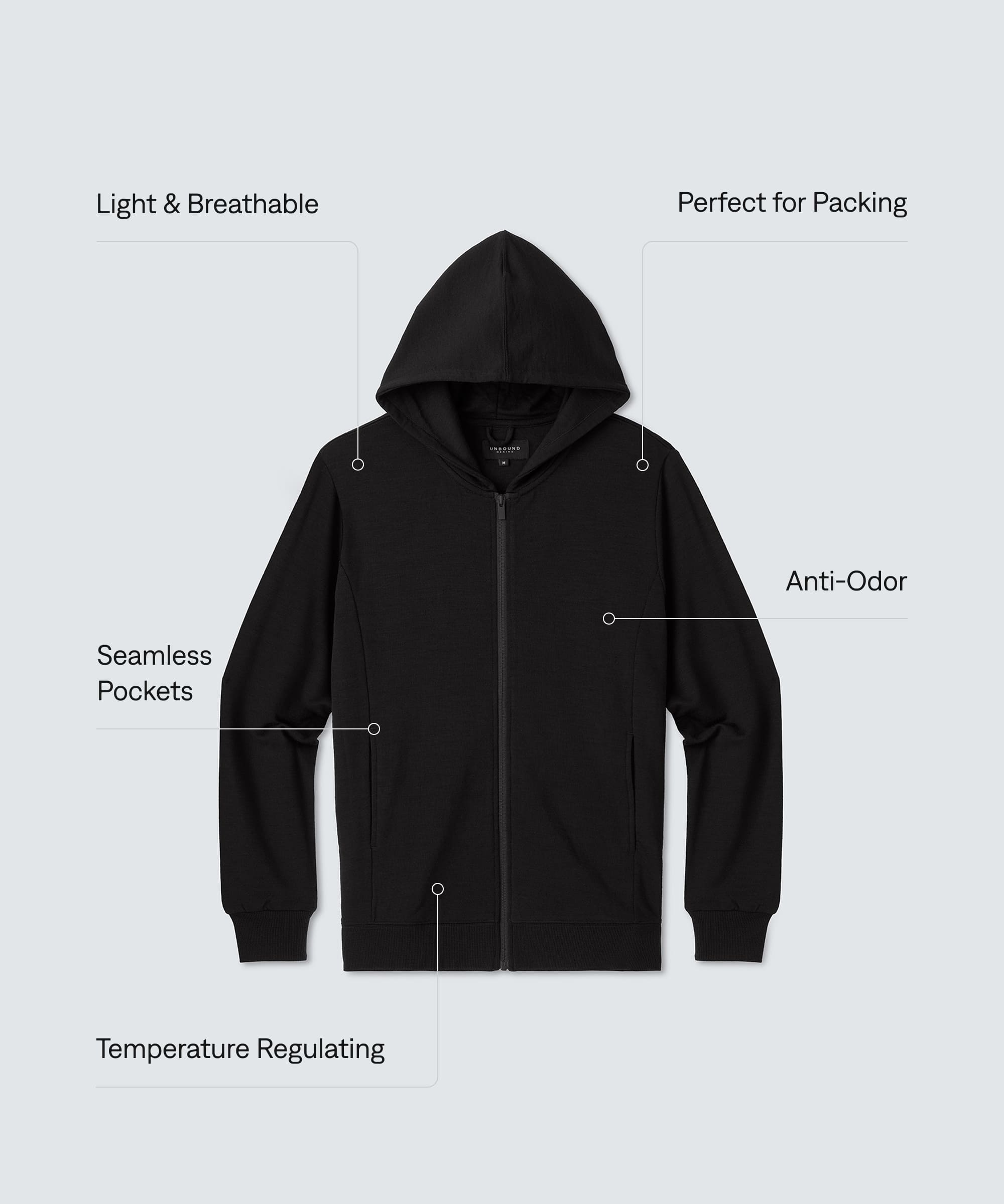 Men's Compact Travel Hoodie