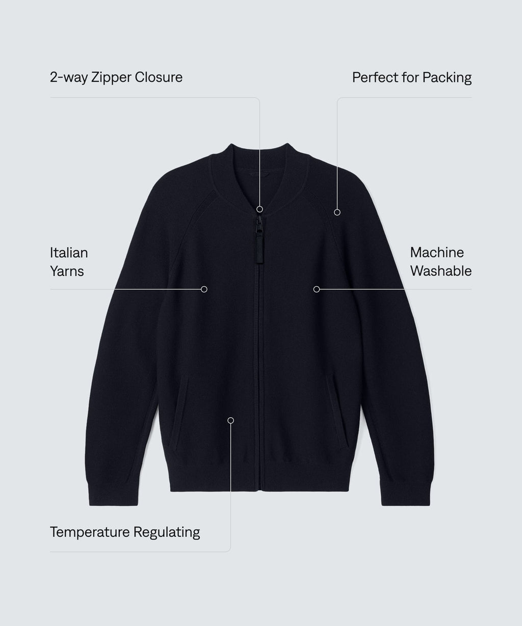 Men's Merino Knit Bomber
