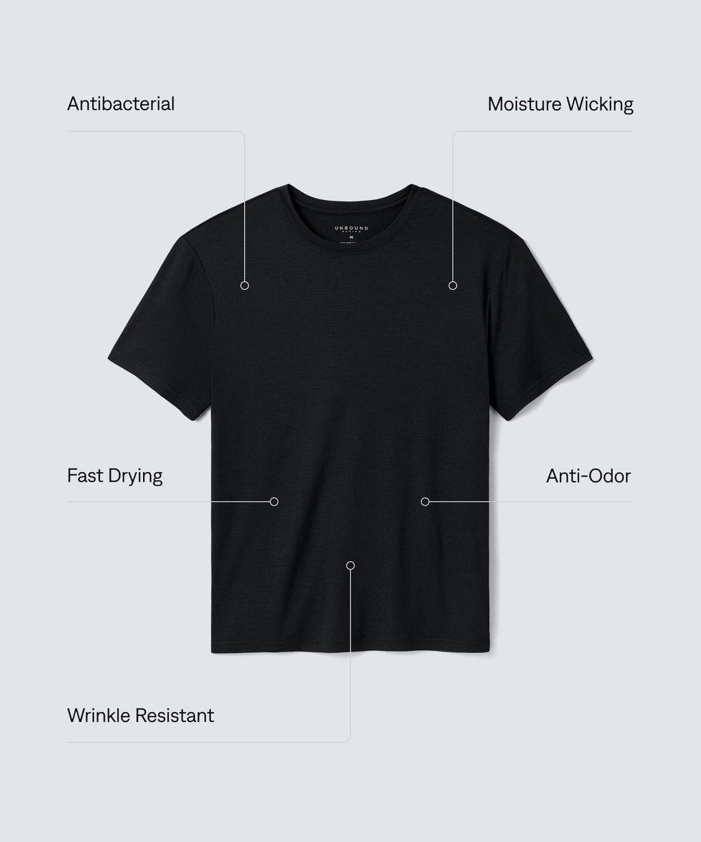 Men's Relaxed Merino Crew Neck T-Shirt