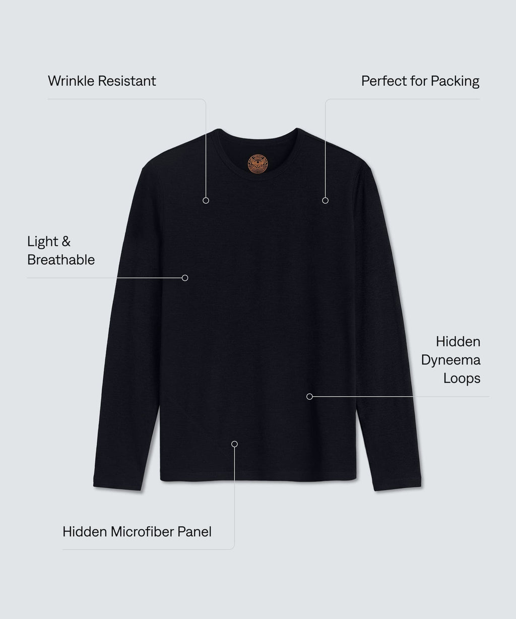 Men's Carryology Meili Long Sleeve Merino Crew