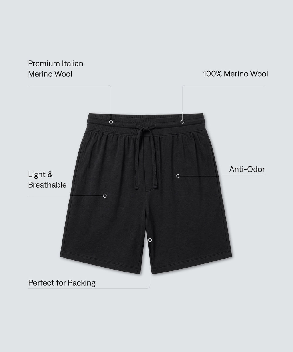 Men's Ultrafine Merino Sleep Shorts