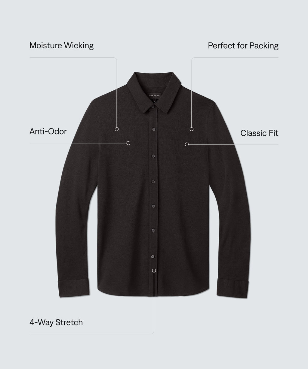 Men's Merino Button-Up