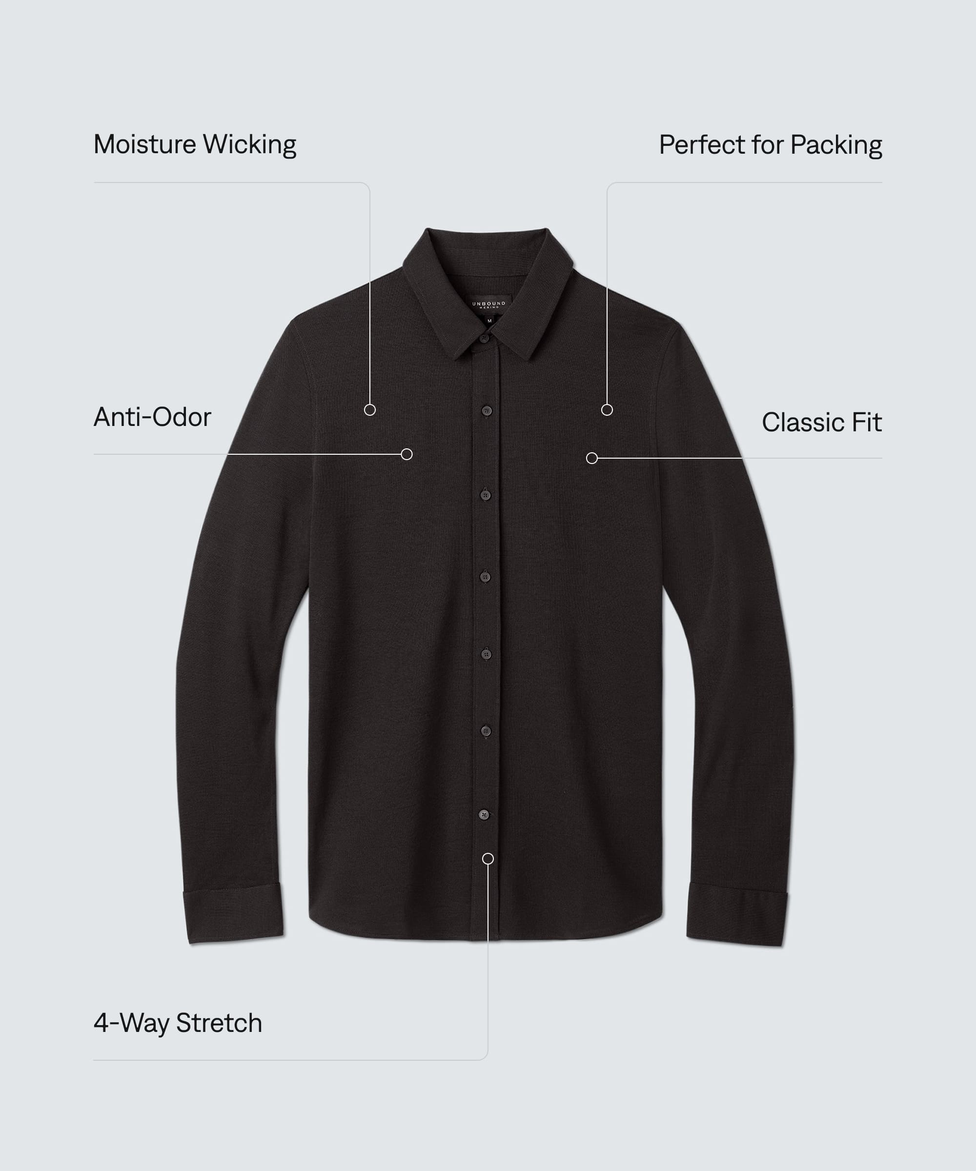 Men's Merino Button-Up