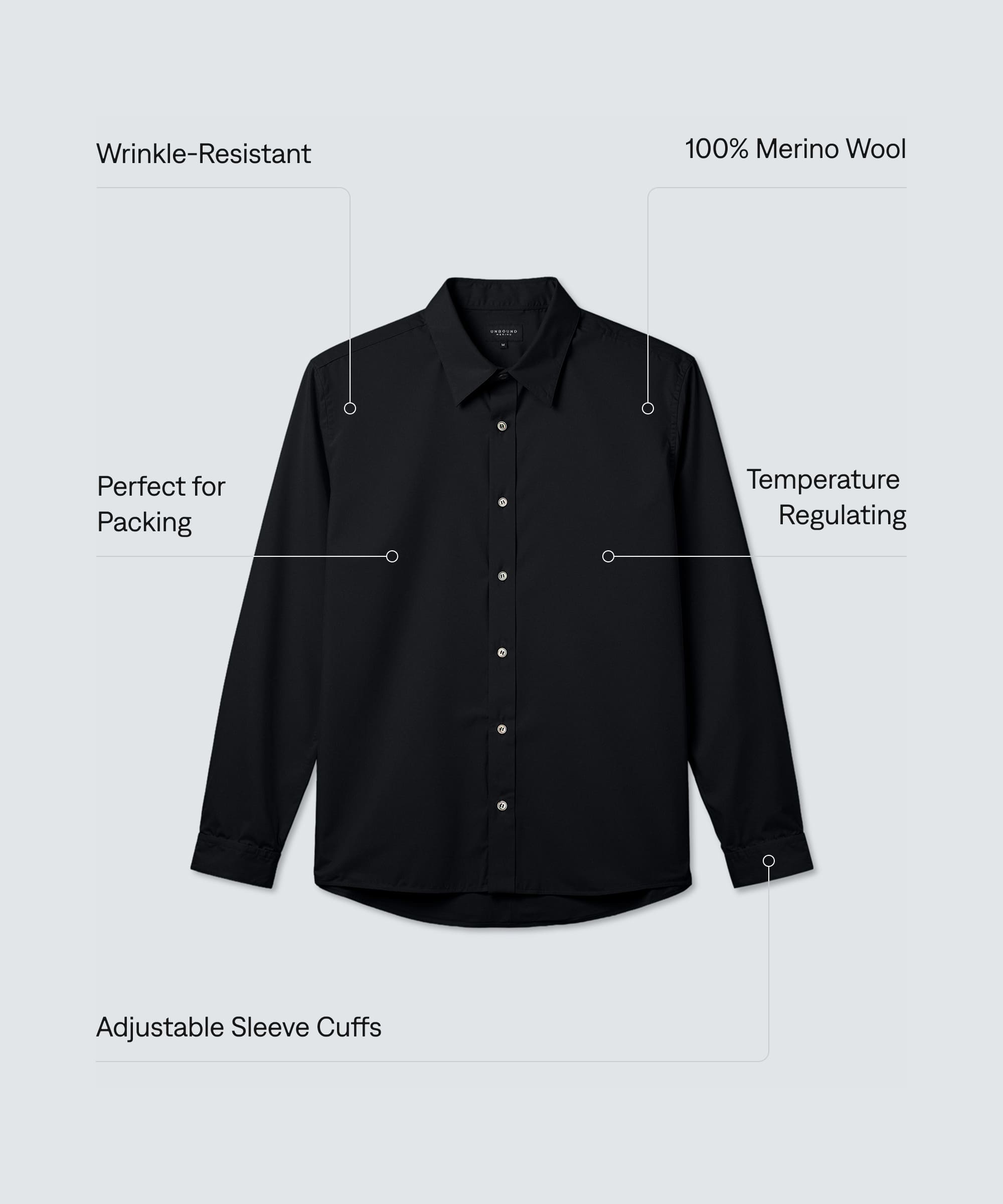 Men's Merino Poplin Button-Up