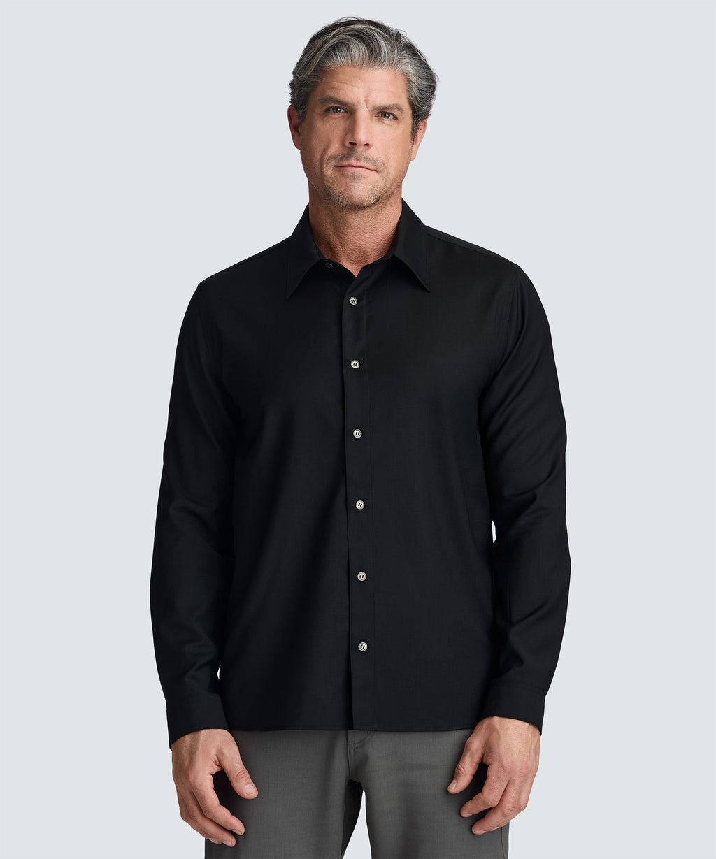 Men's Merino Poplin Button-Up