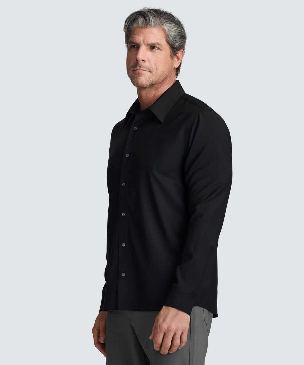 Men's Merino Poplin Button-Up