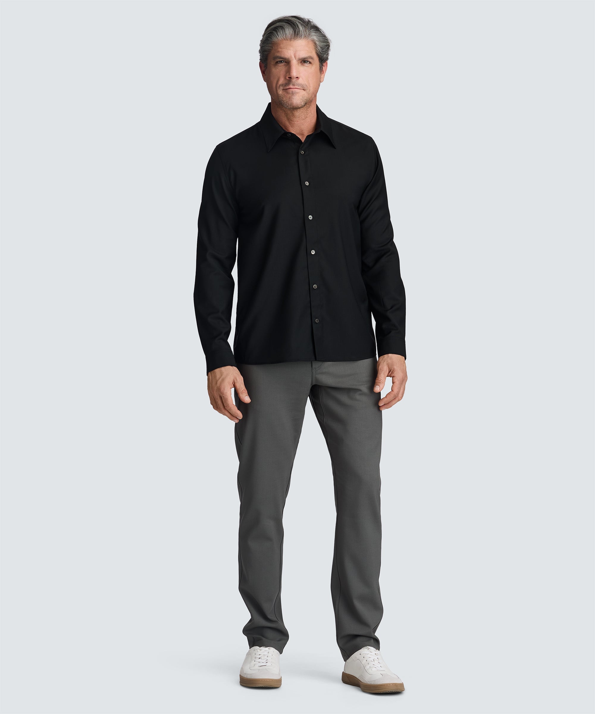 Men's Merino Poplin Button-Up