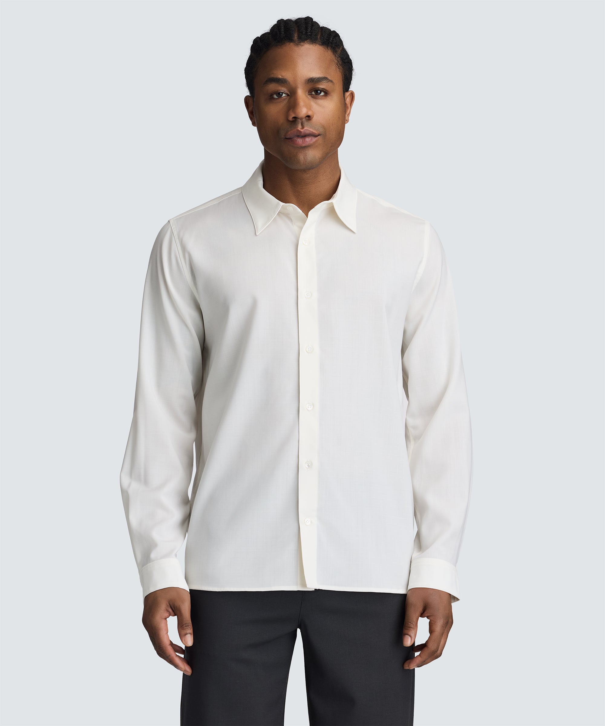 Men's Merino Poplin Button-Up