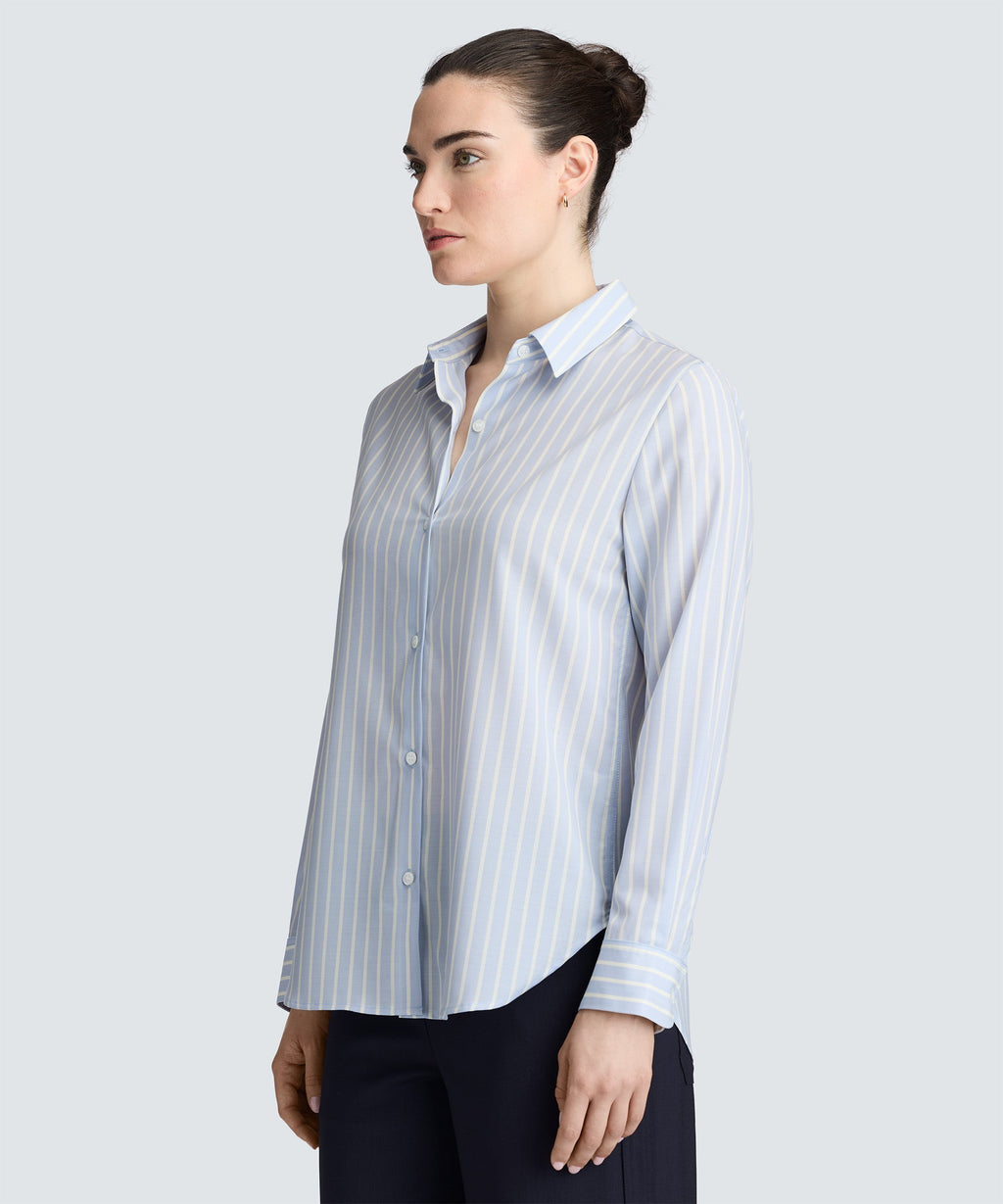 Women's Merino Poplin Button-Up