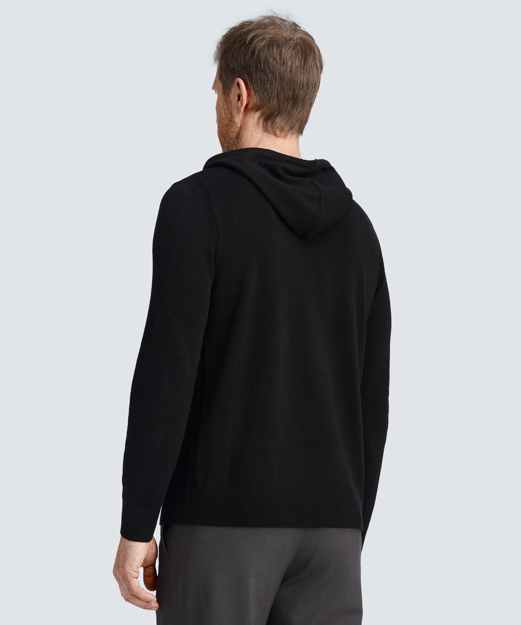 Men's Merino Knit Pullover Hoodie