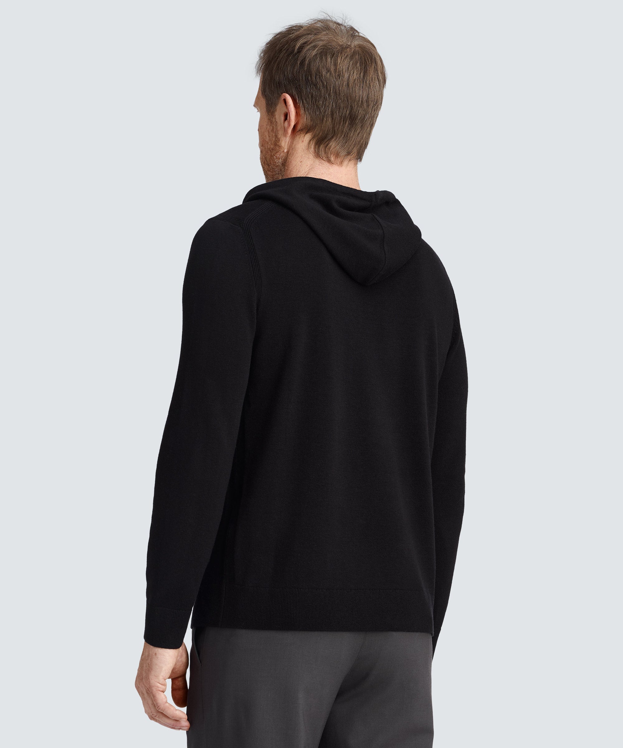 Men's Merino Knit Pullover Hoodie