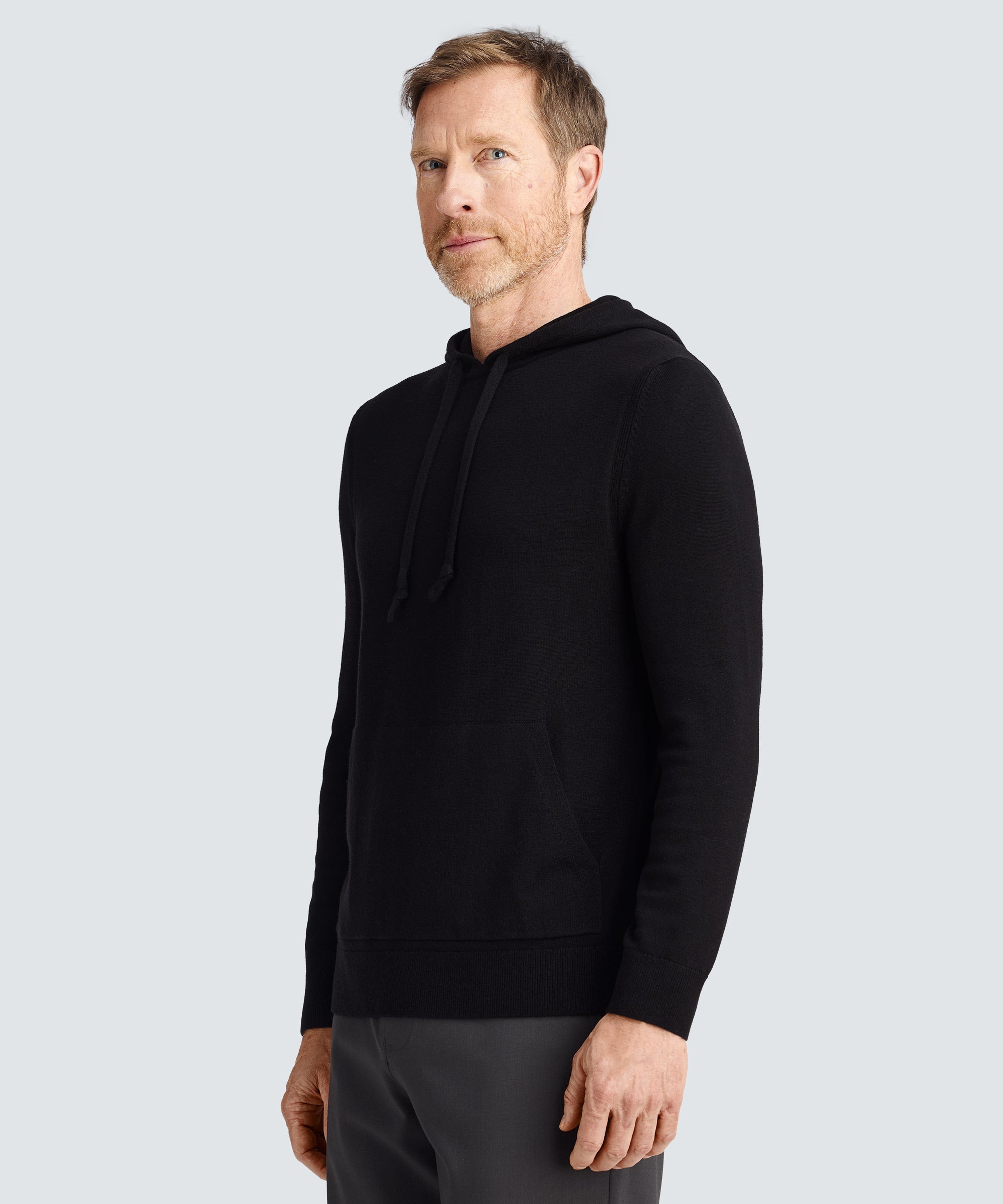 Men's Merino Knit Pullover Hoodie