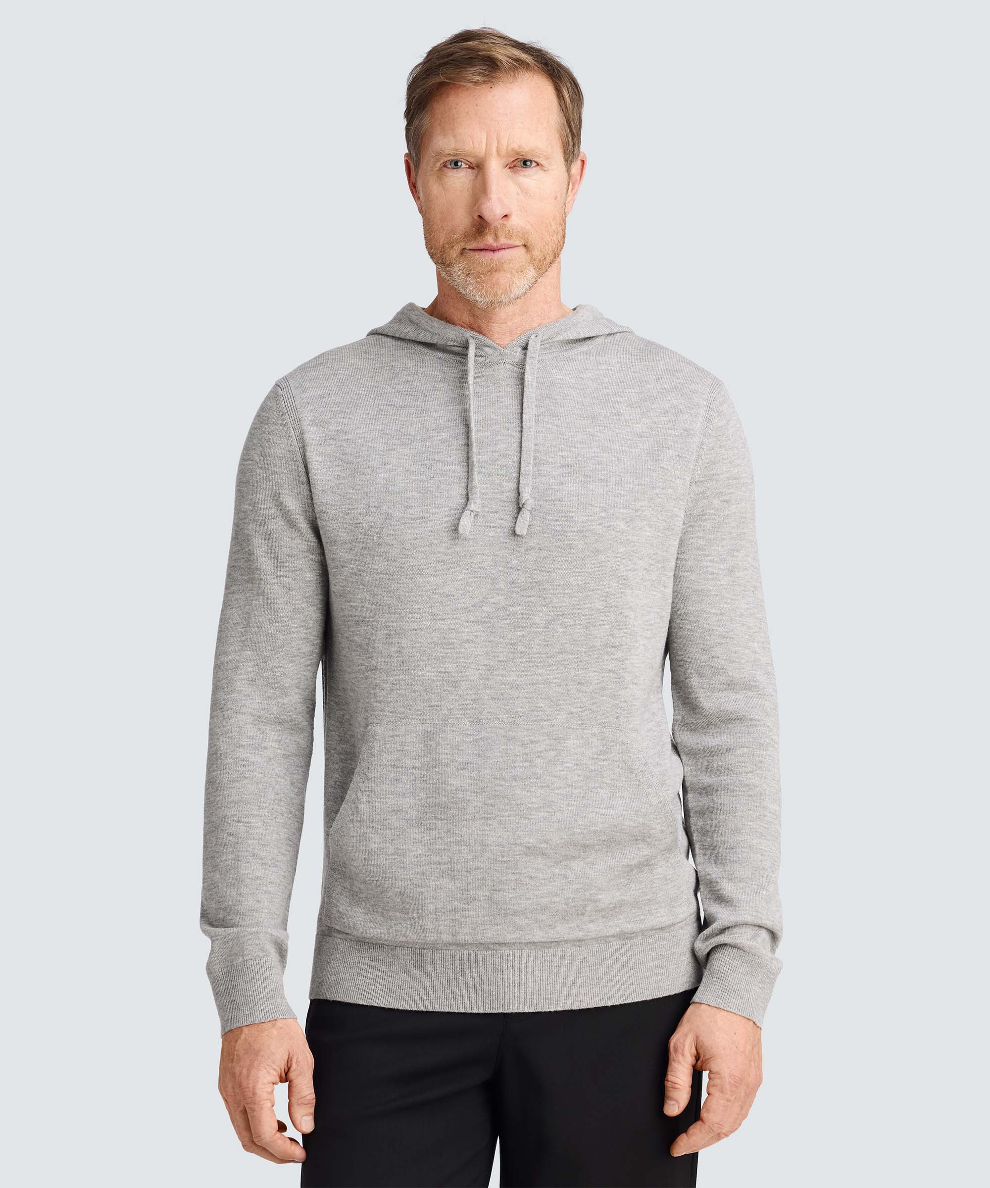 Men's Merino Knit Pullover Hoodie