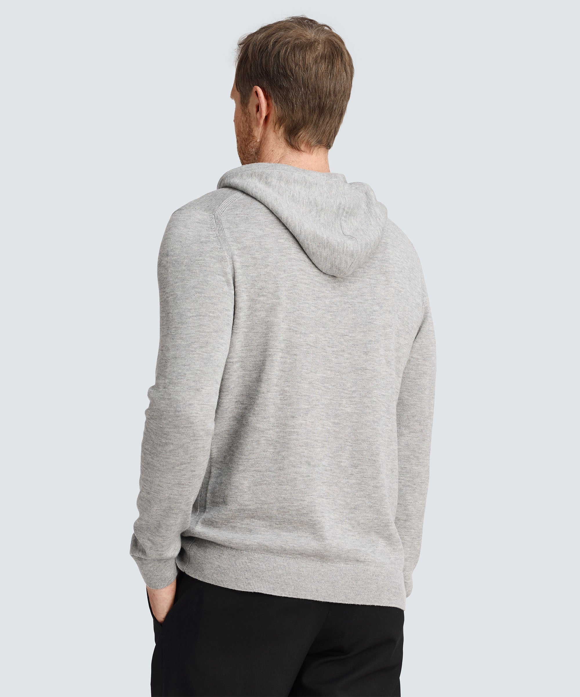 Men's Merino Knit Pullover Hoodie