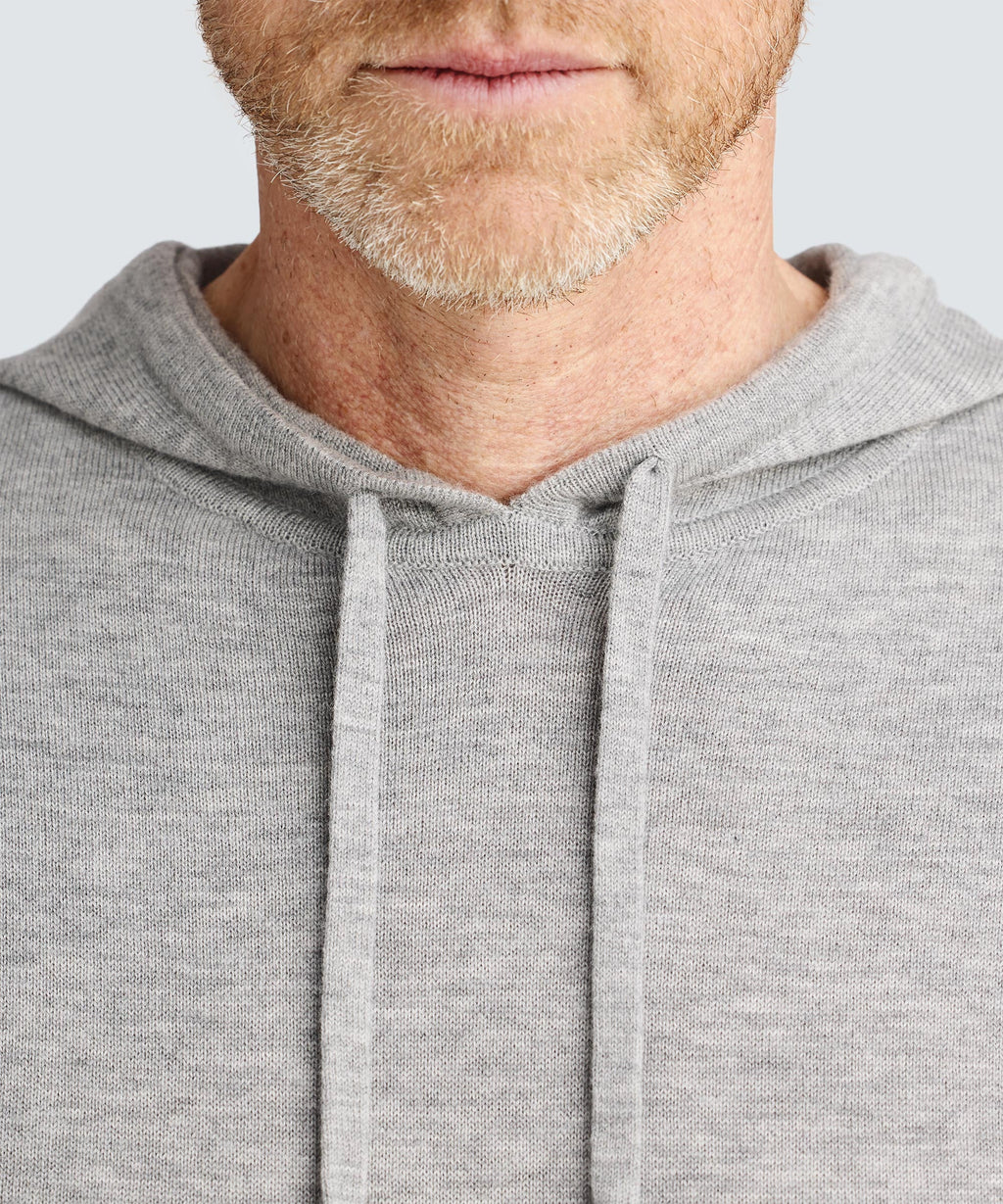 Men's Merino Knit Pullover Hoodie