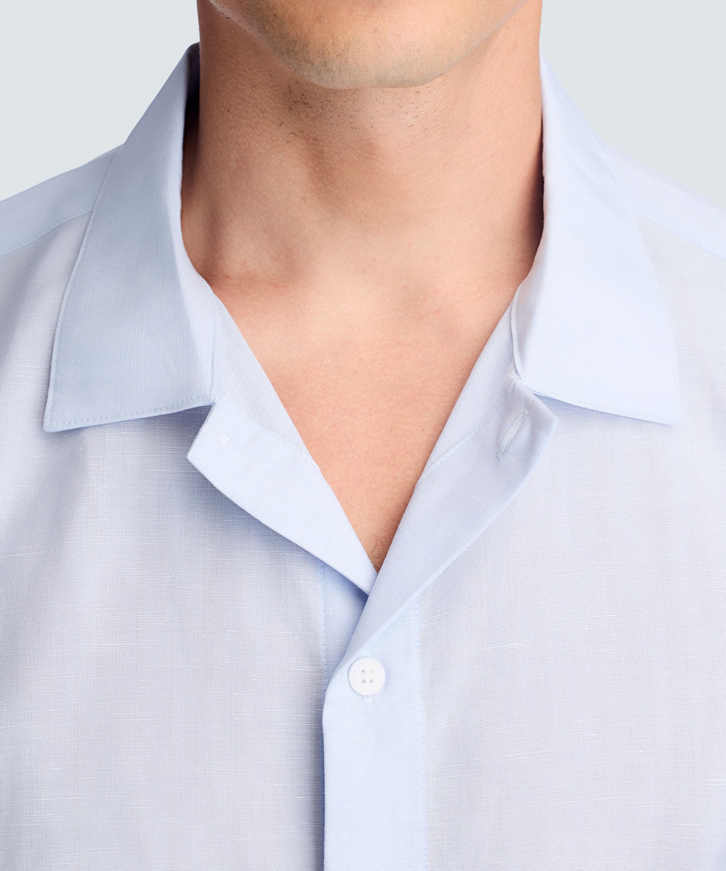 Men's Merino Linen Button-Up