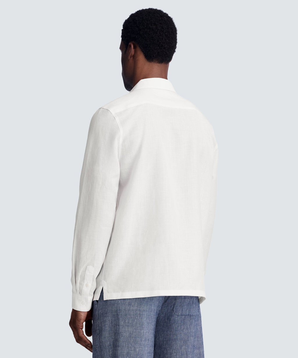 Men's Merino Linen Button-Up