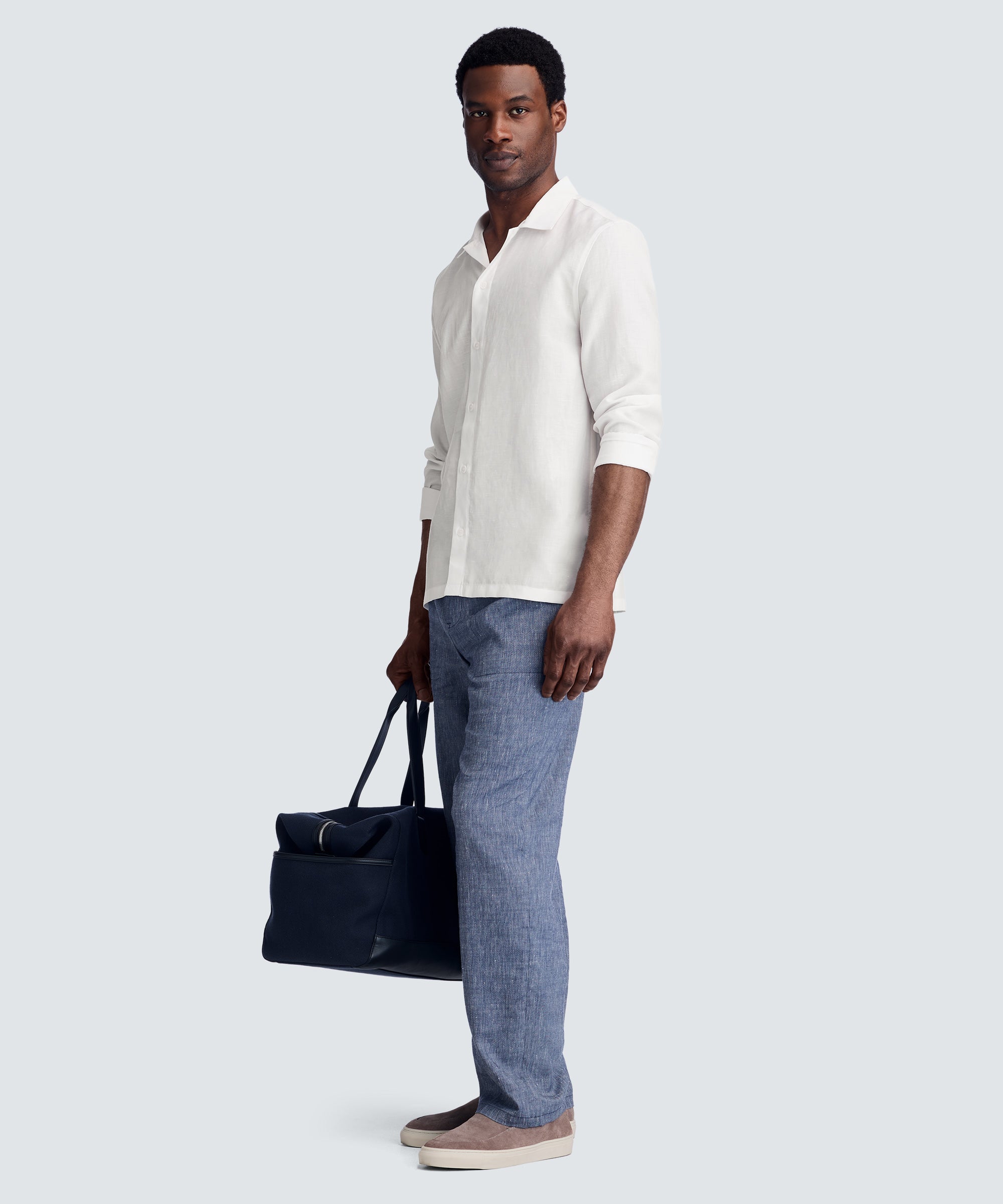 Men's Merino Linen Button-Up