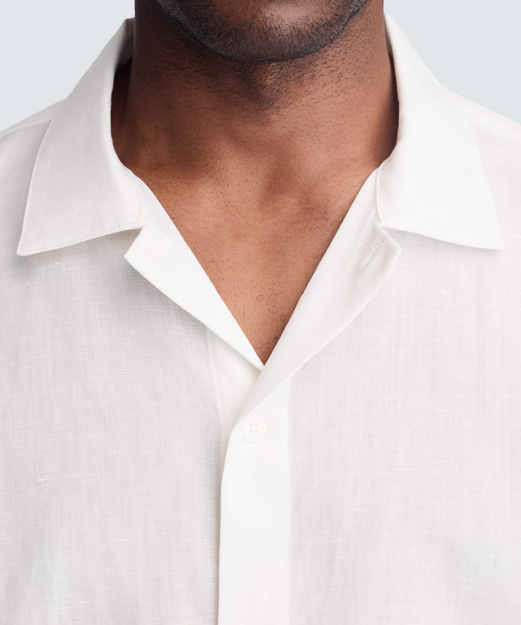 Men's Merino Linen Button-Up