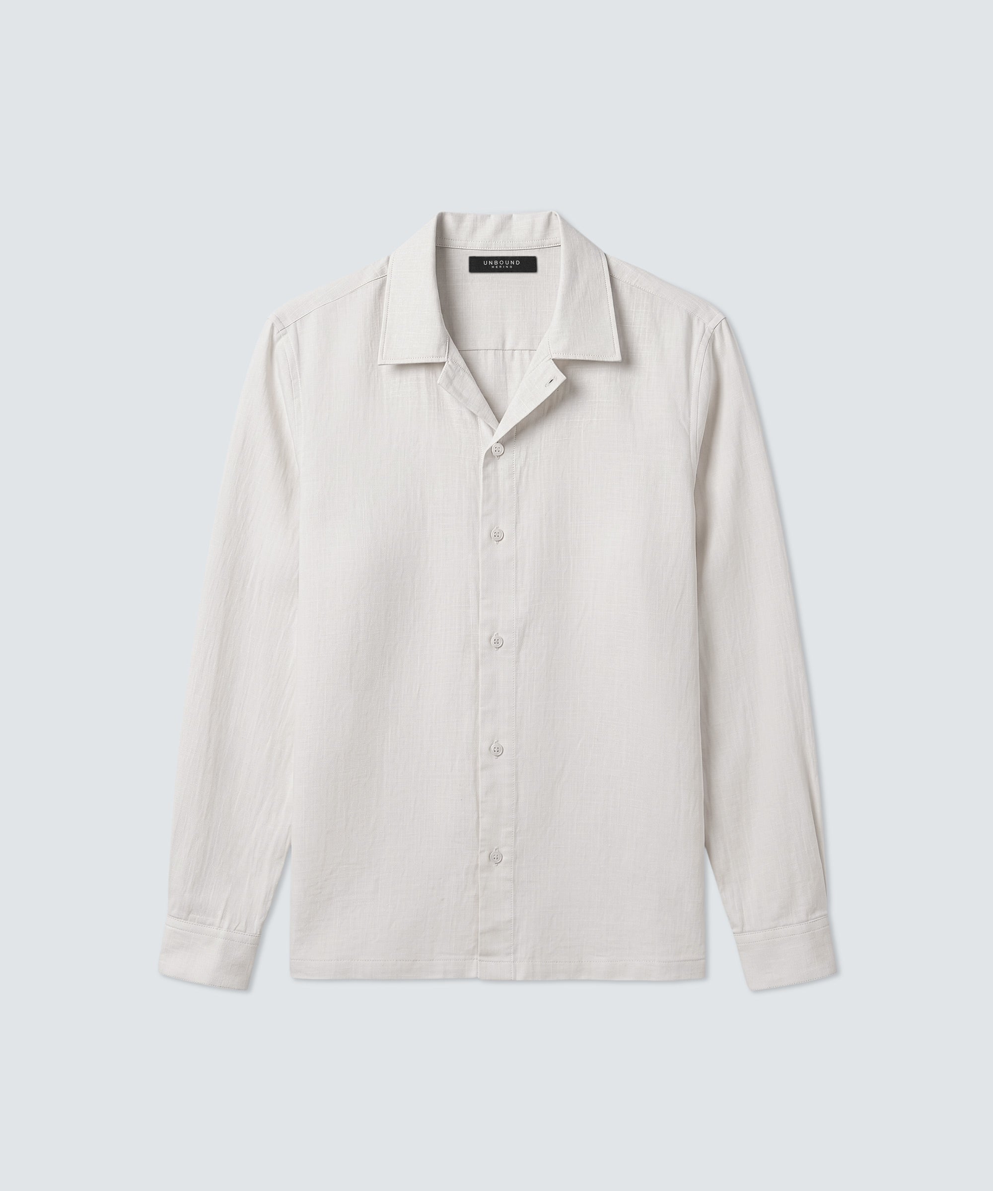 Men's Merino Linen Button-Up