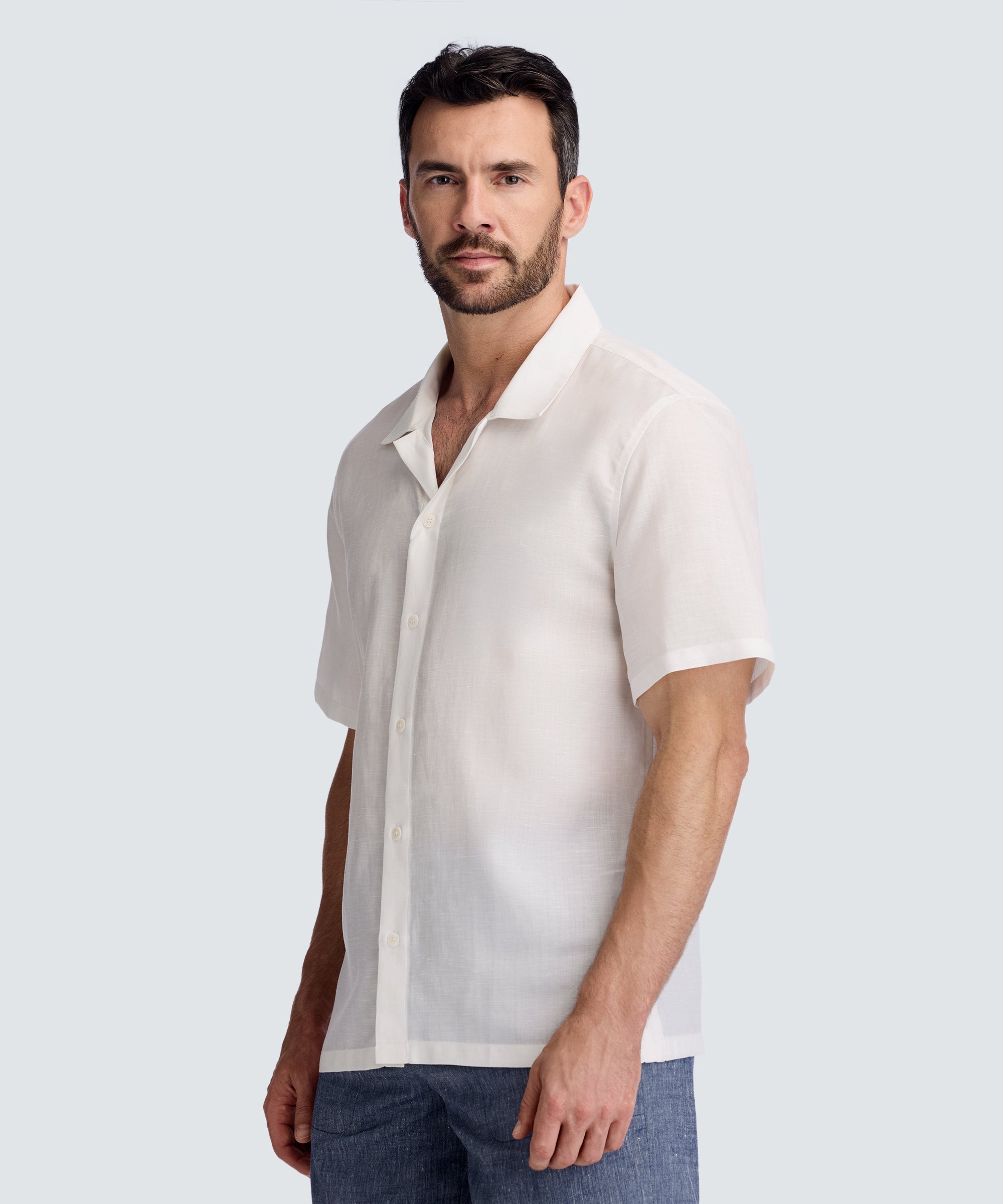 Men's Merino Linen Tropical Shirt