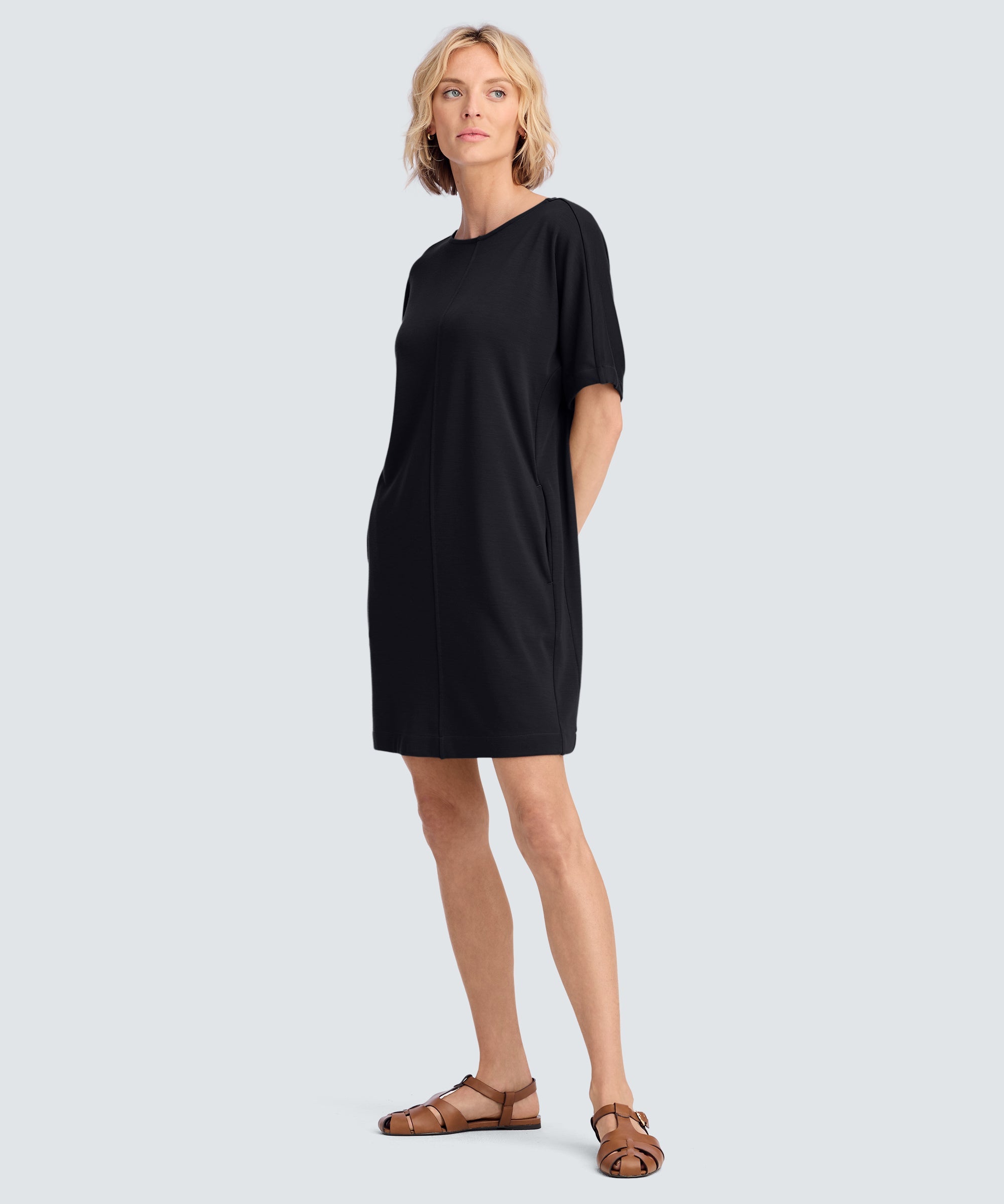 Women's Merino Boatneck T-Shirt Dress