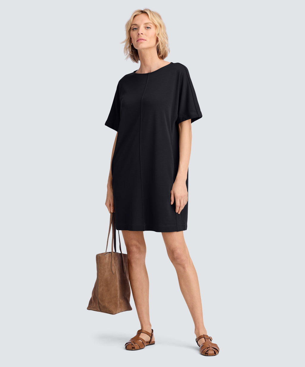 Women's Merino Boatneck T-Shirt Dress
