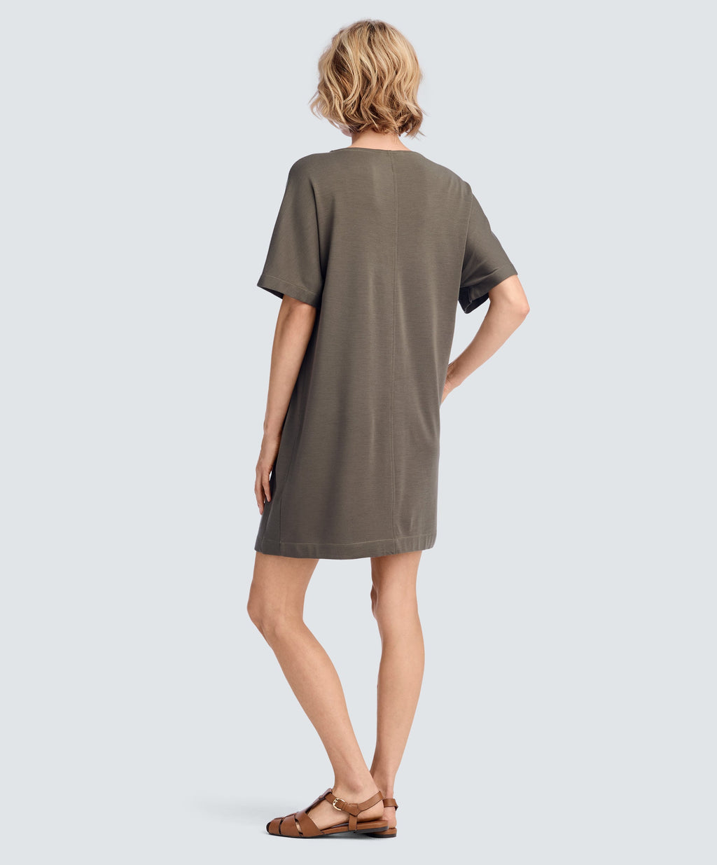 Women's Merino Boatneck T-Shirt Dress