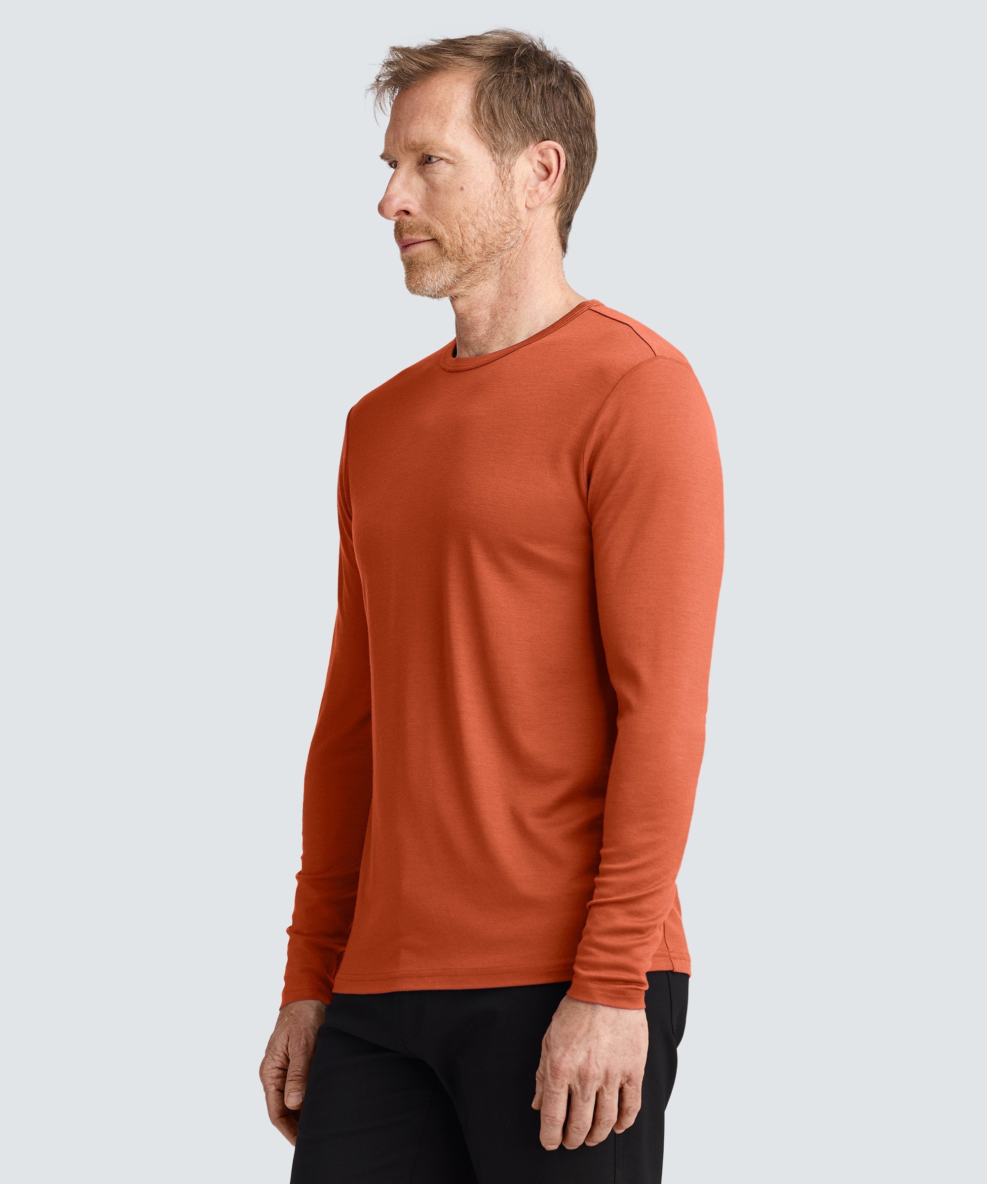 Men's Long Sleeve Merino Crew