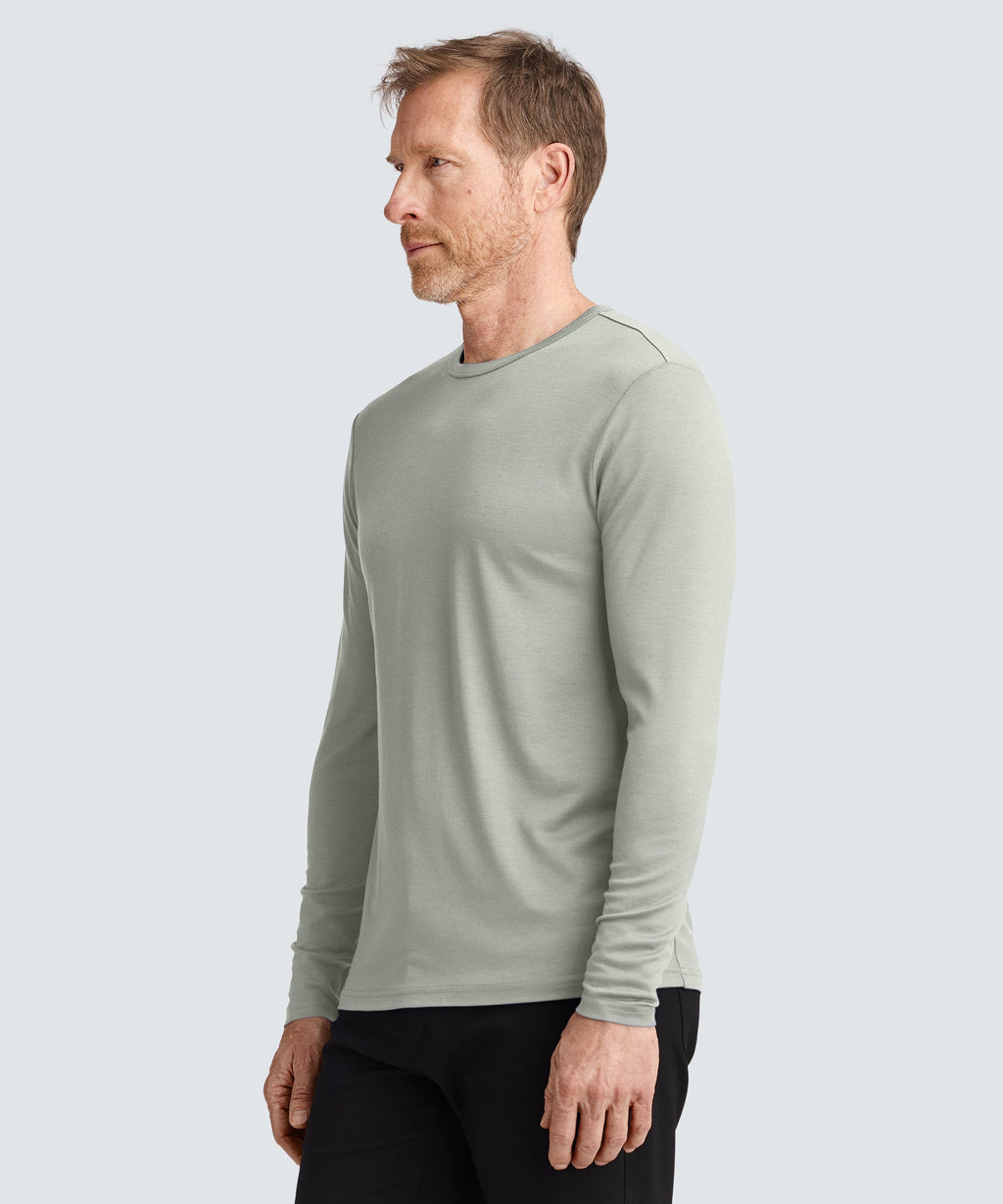 Men's Long Sleeve Merino Crew
