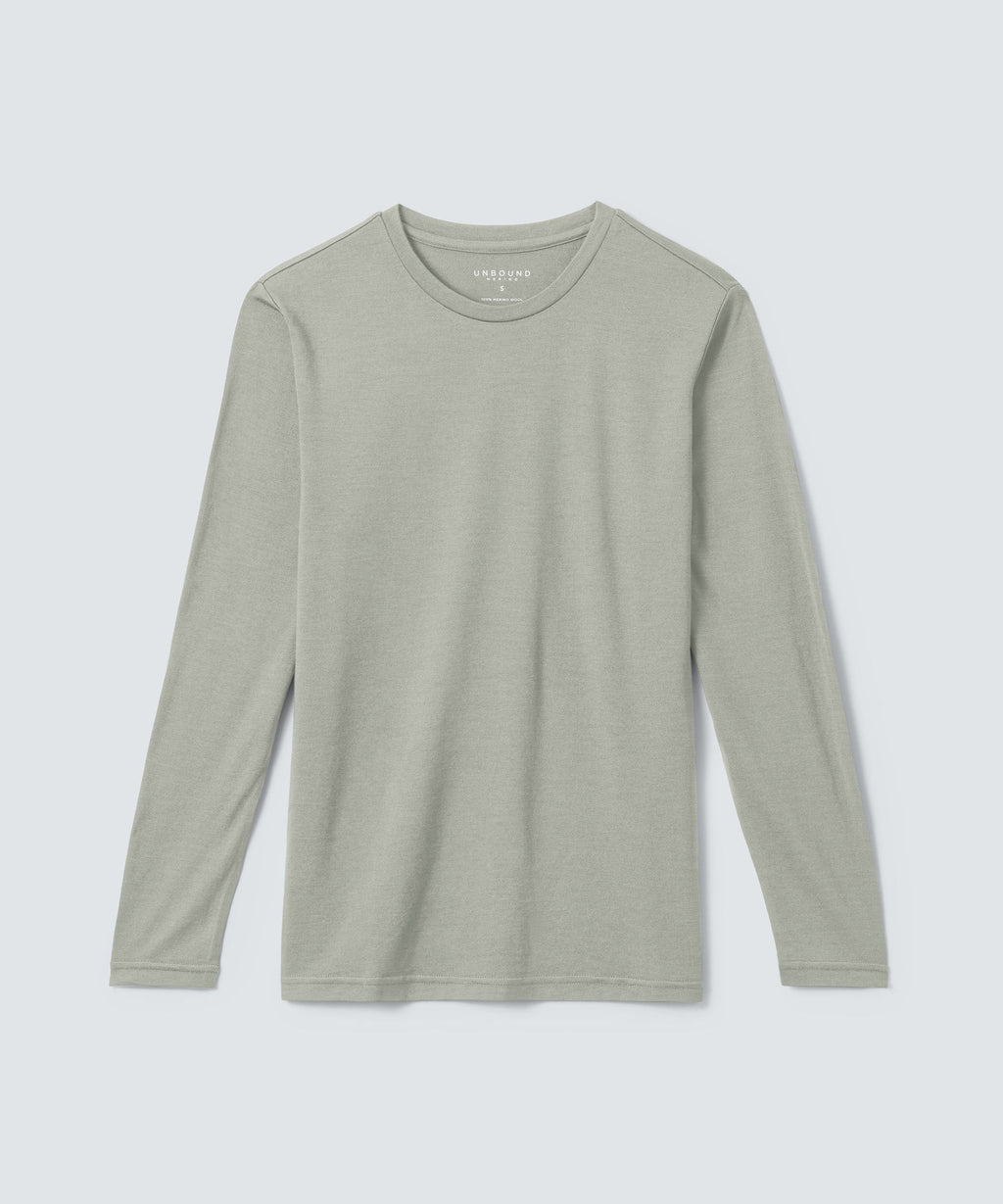 Men's Long Sleeve Merino Crew