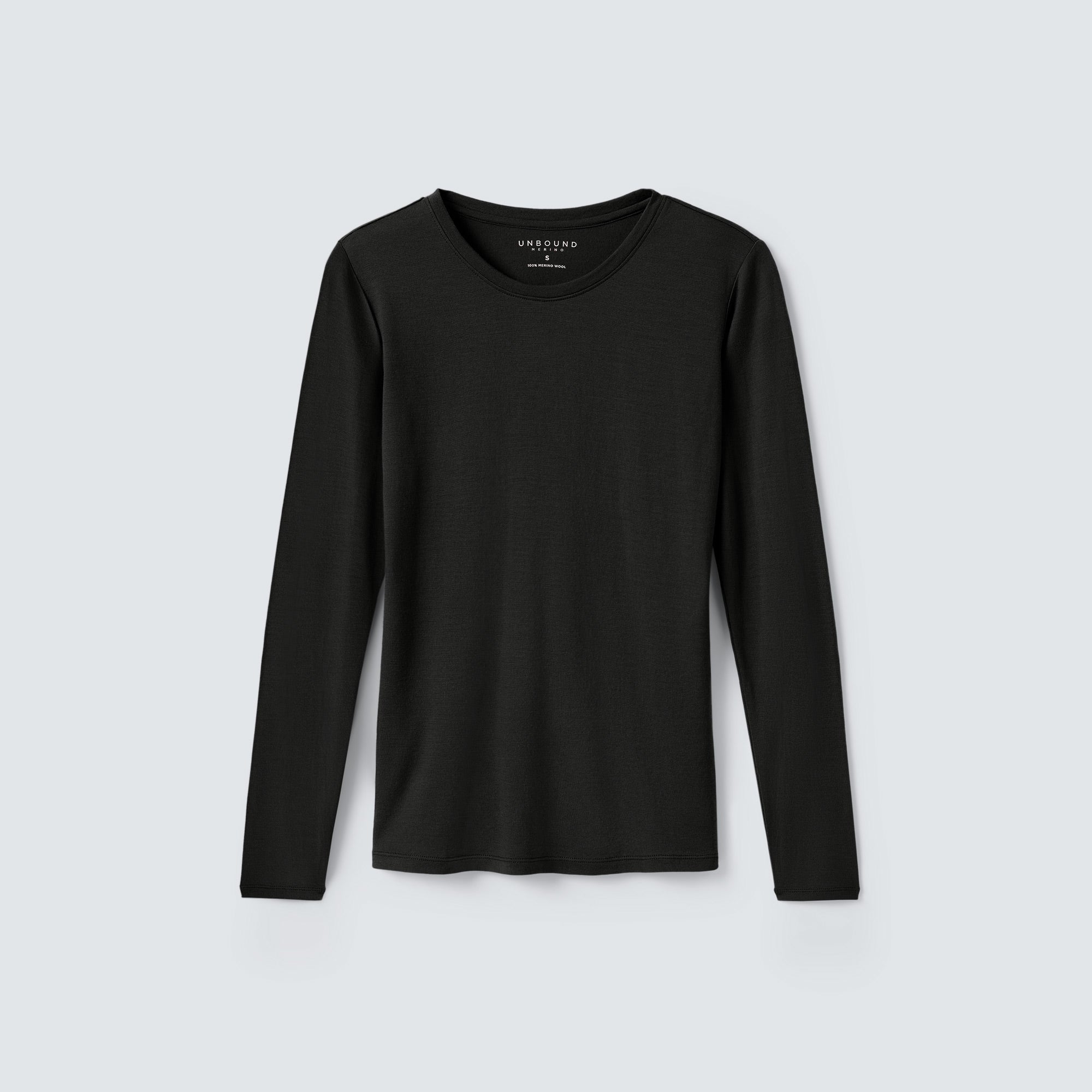 Women's Petite Long Sleeve Merino Crew