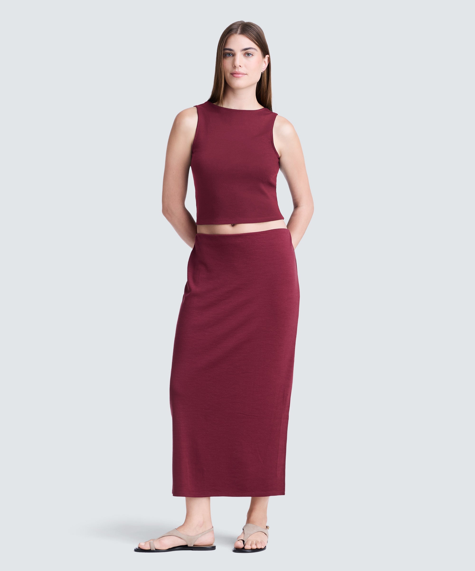 Women's Merino Cropped Tank
