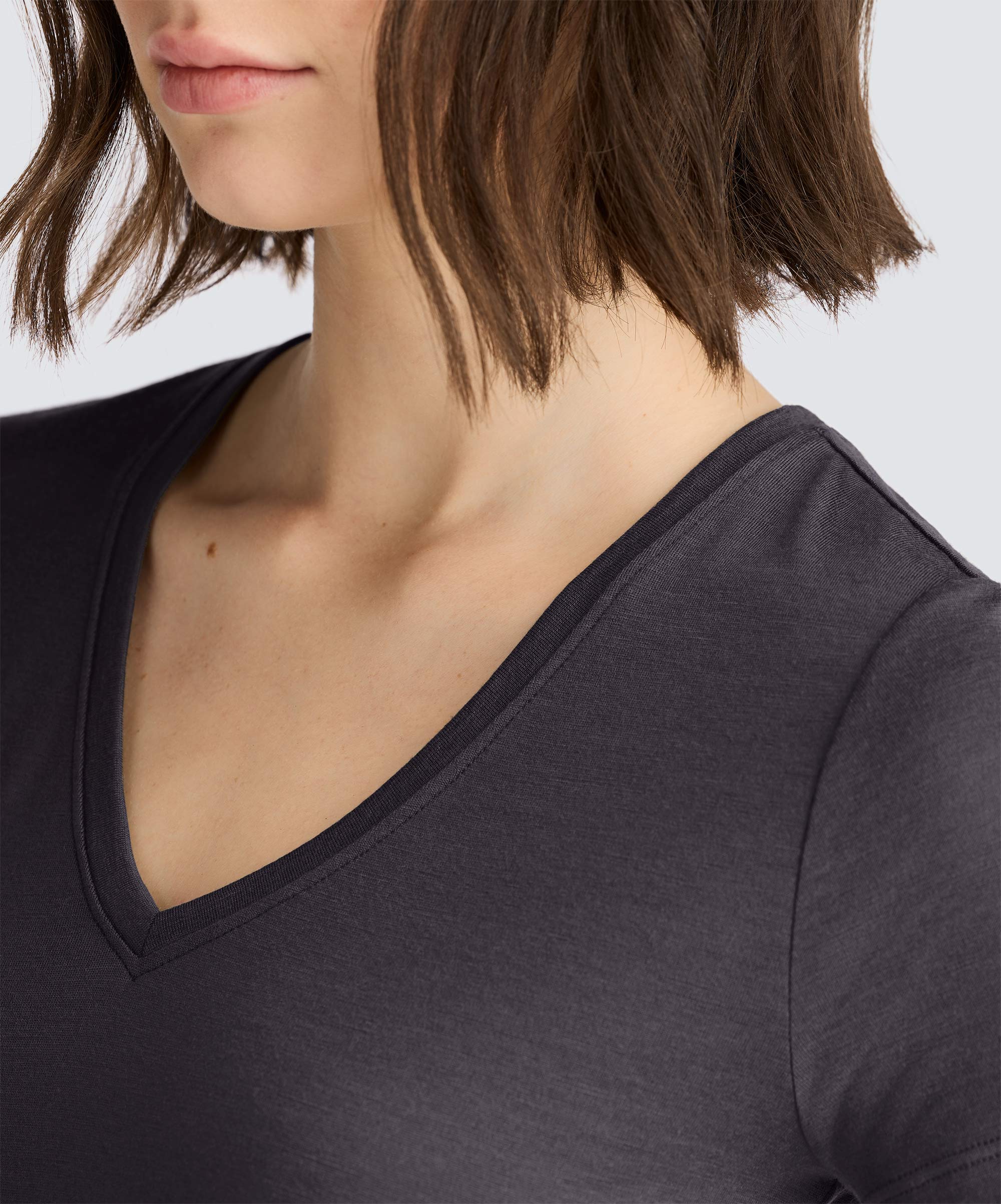 Women's Petite Merino V-Neck T-Shirt