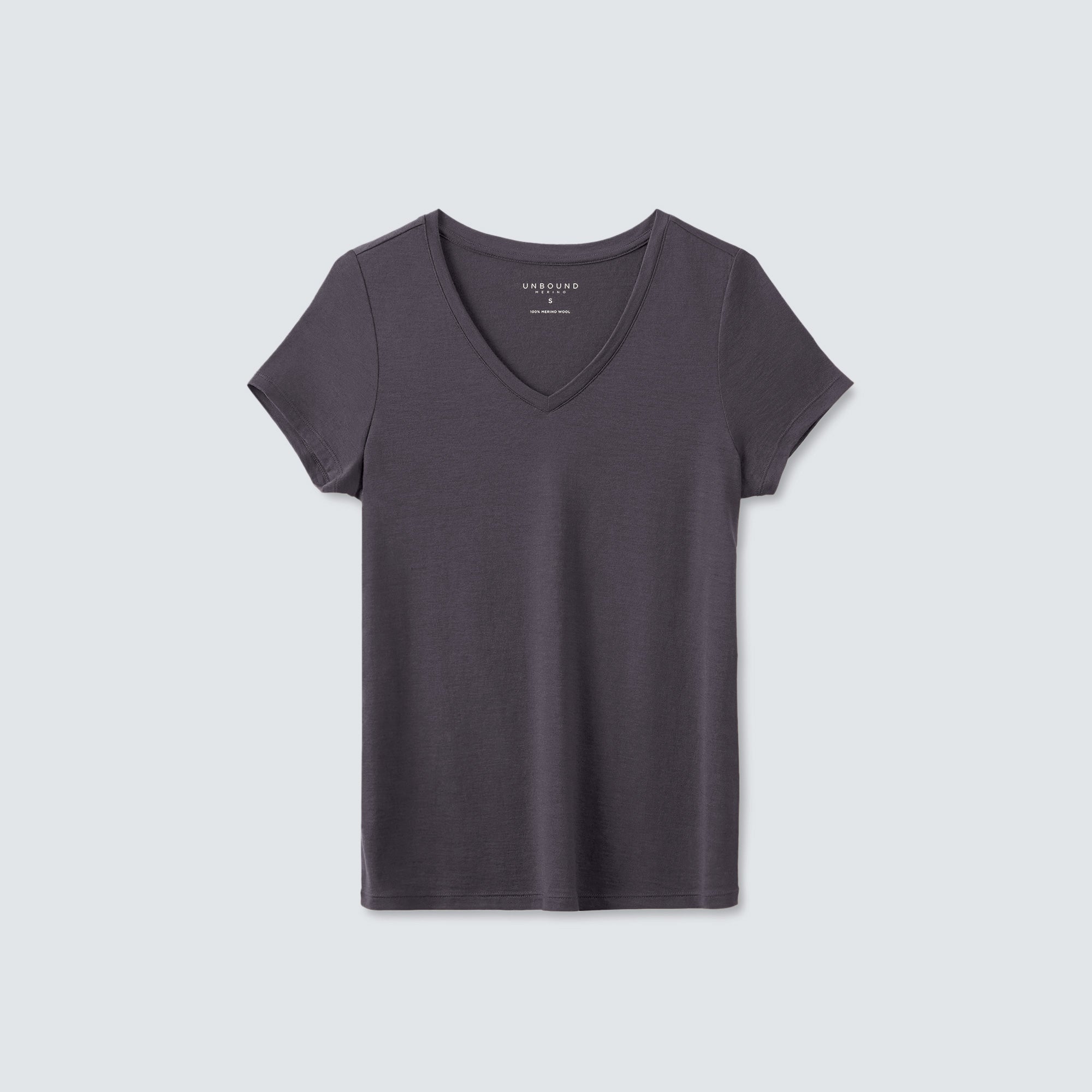 Women's Petite Merino V-Neck T-Shirt