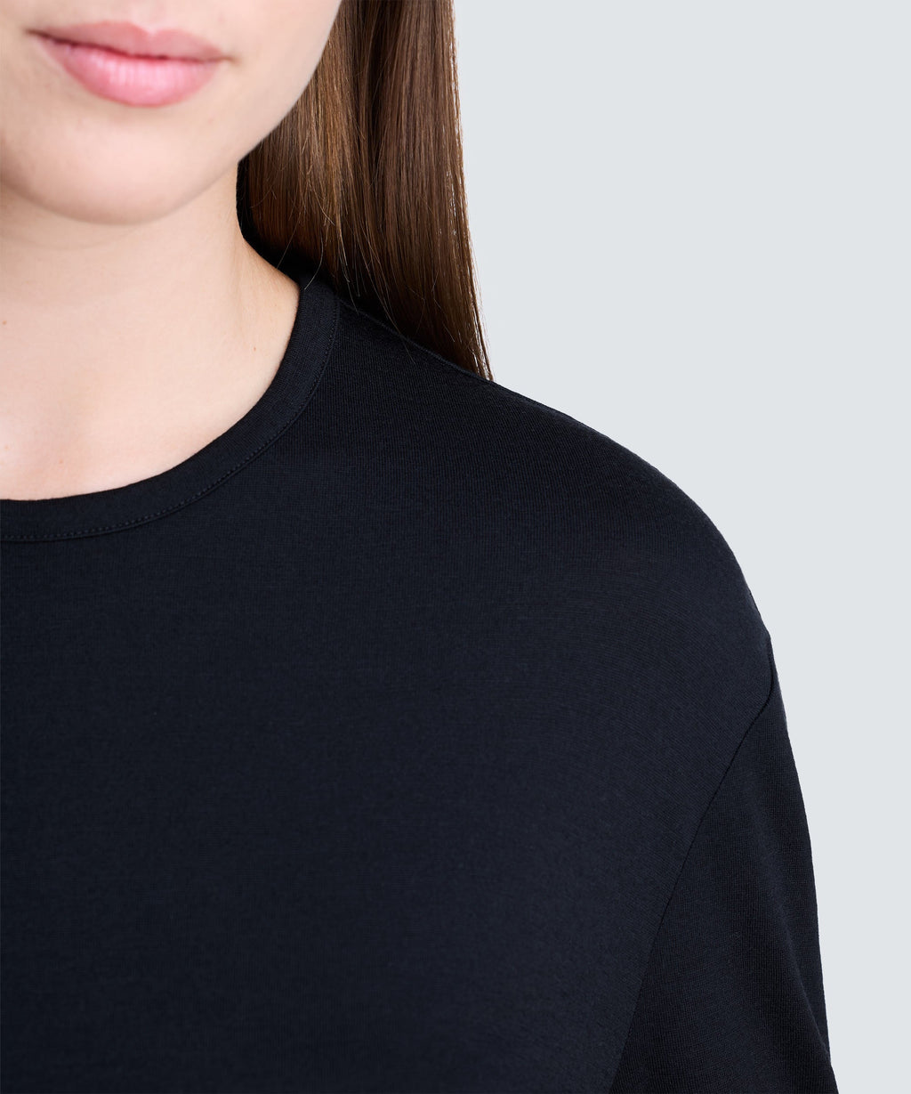 Women's Relaxed Long Sleeve Merino Crew