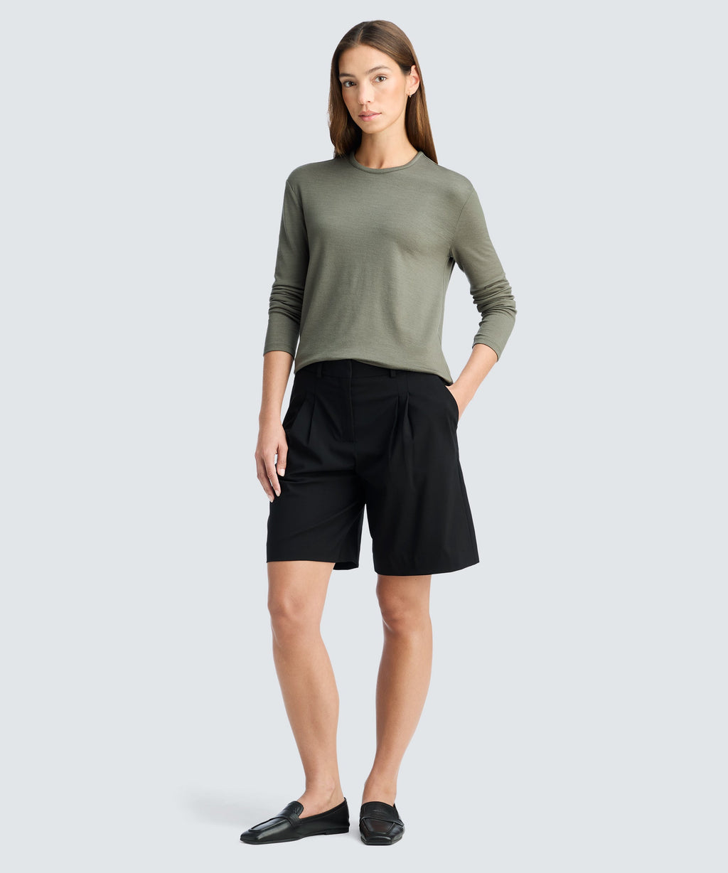 Women's Relaxed Long Sleeve Merino Crew