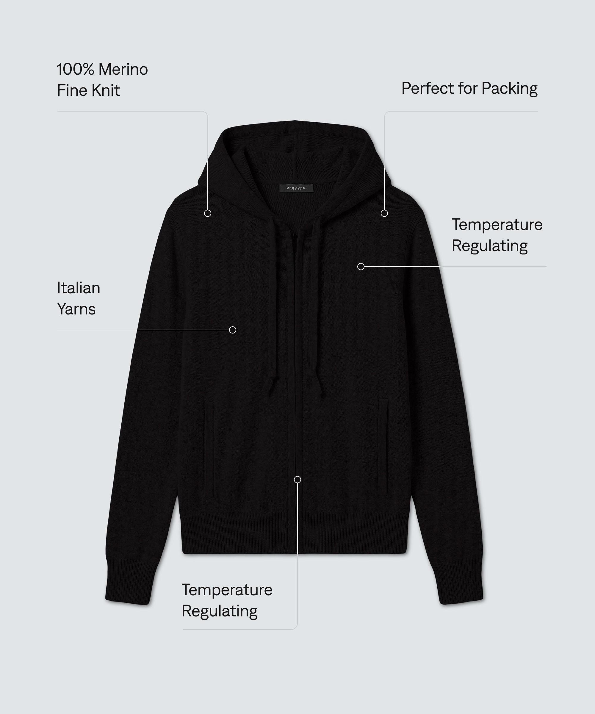 Women's Merino Knit Hoodie