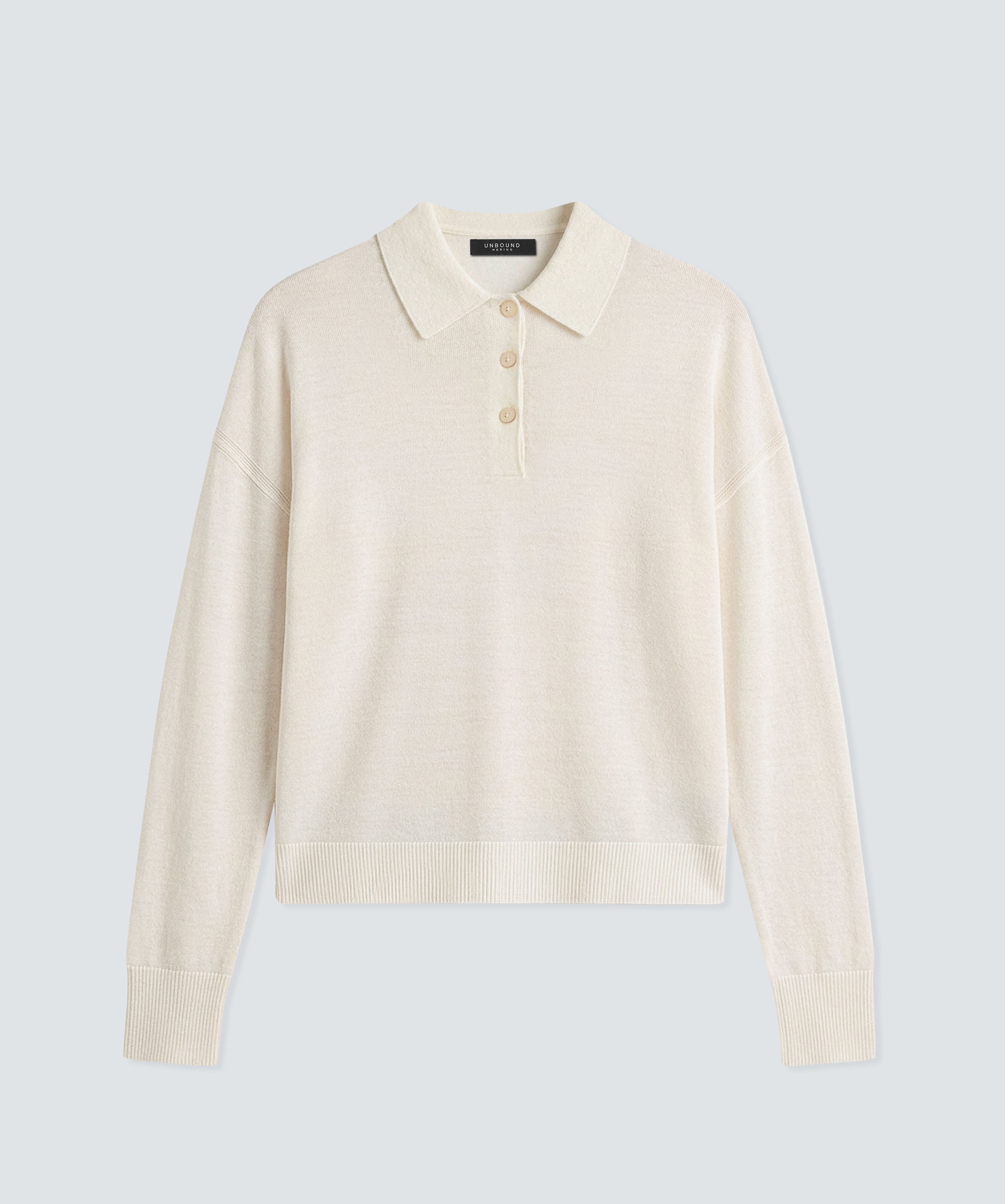Women’s Long Sleeve Fine Knit Polo
