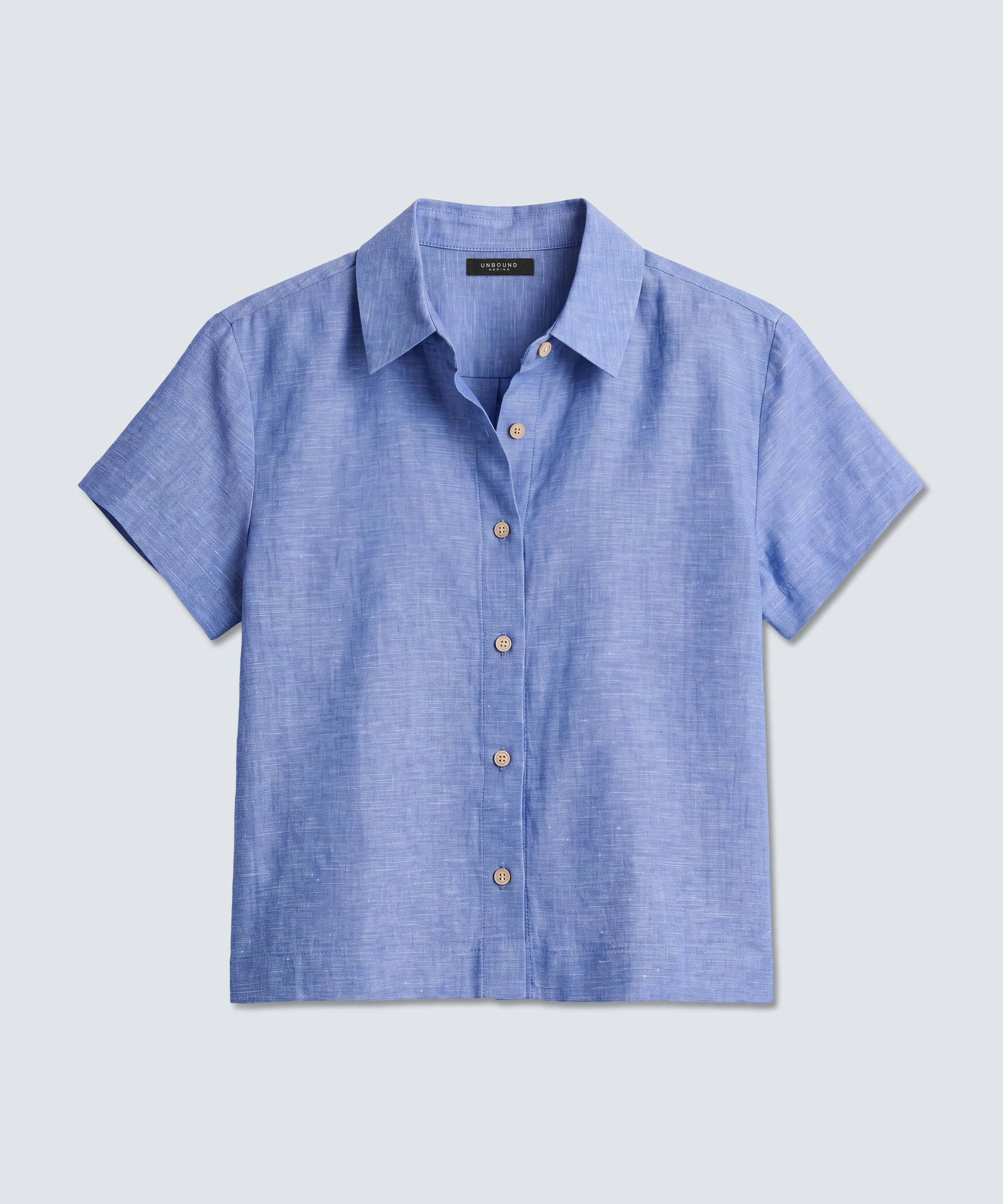 Women's Merino Linen Short Sleeve Shirt