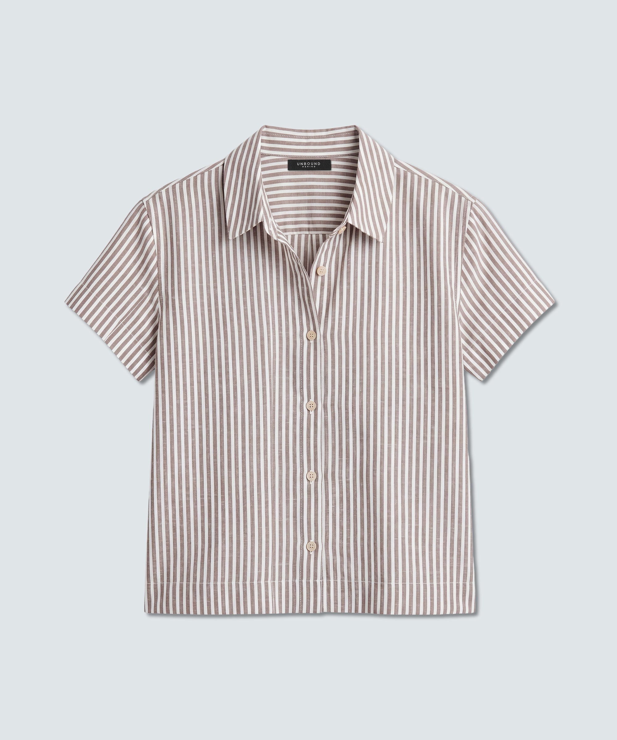 Women's Merino Linen Short Sleeve Shirt