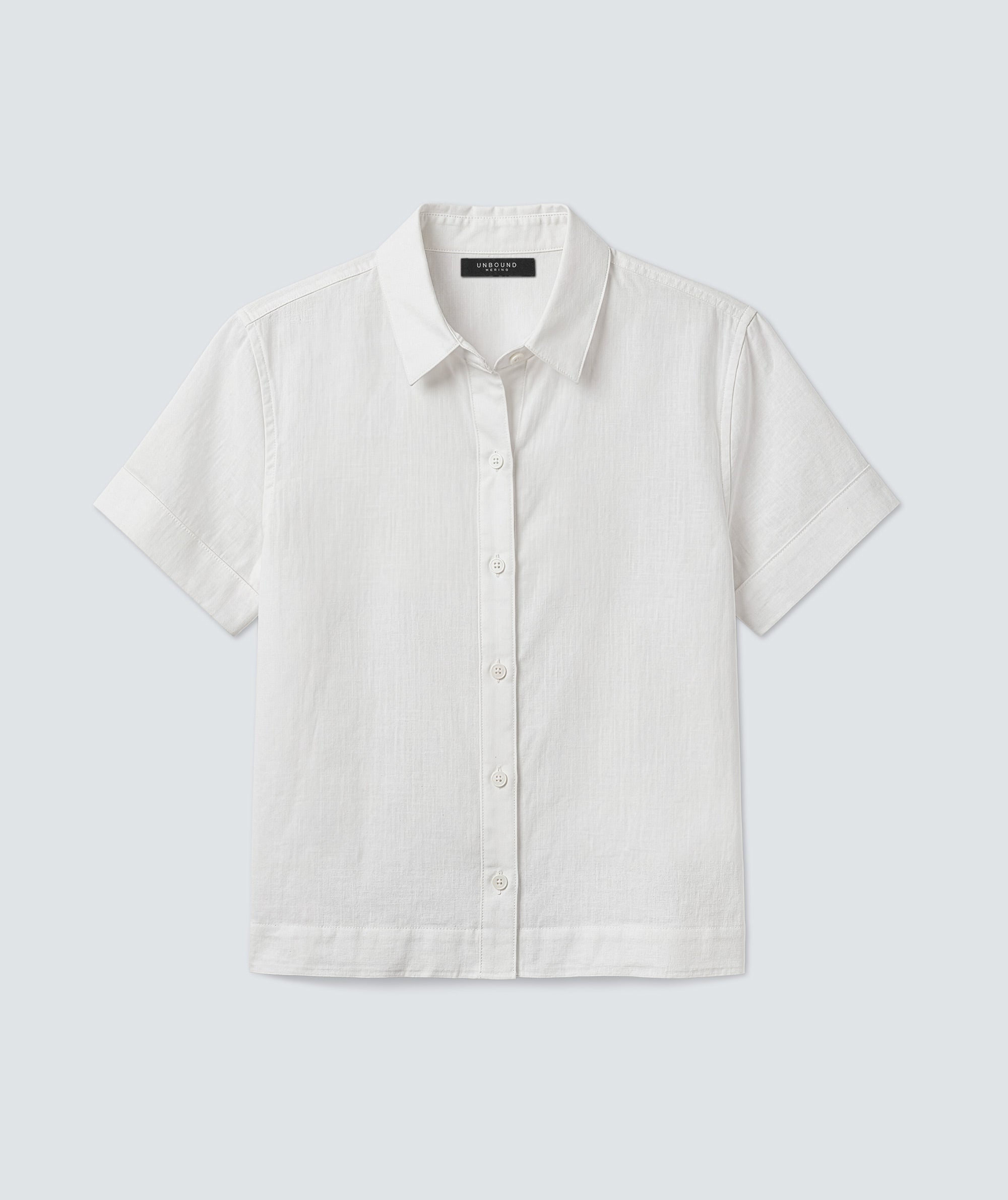 Women's Merino Linen Short Sleeve Shirt