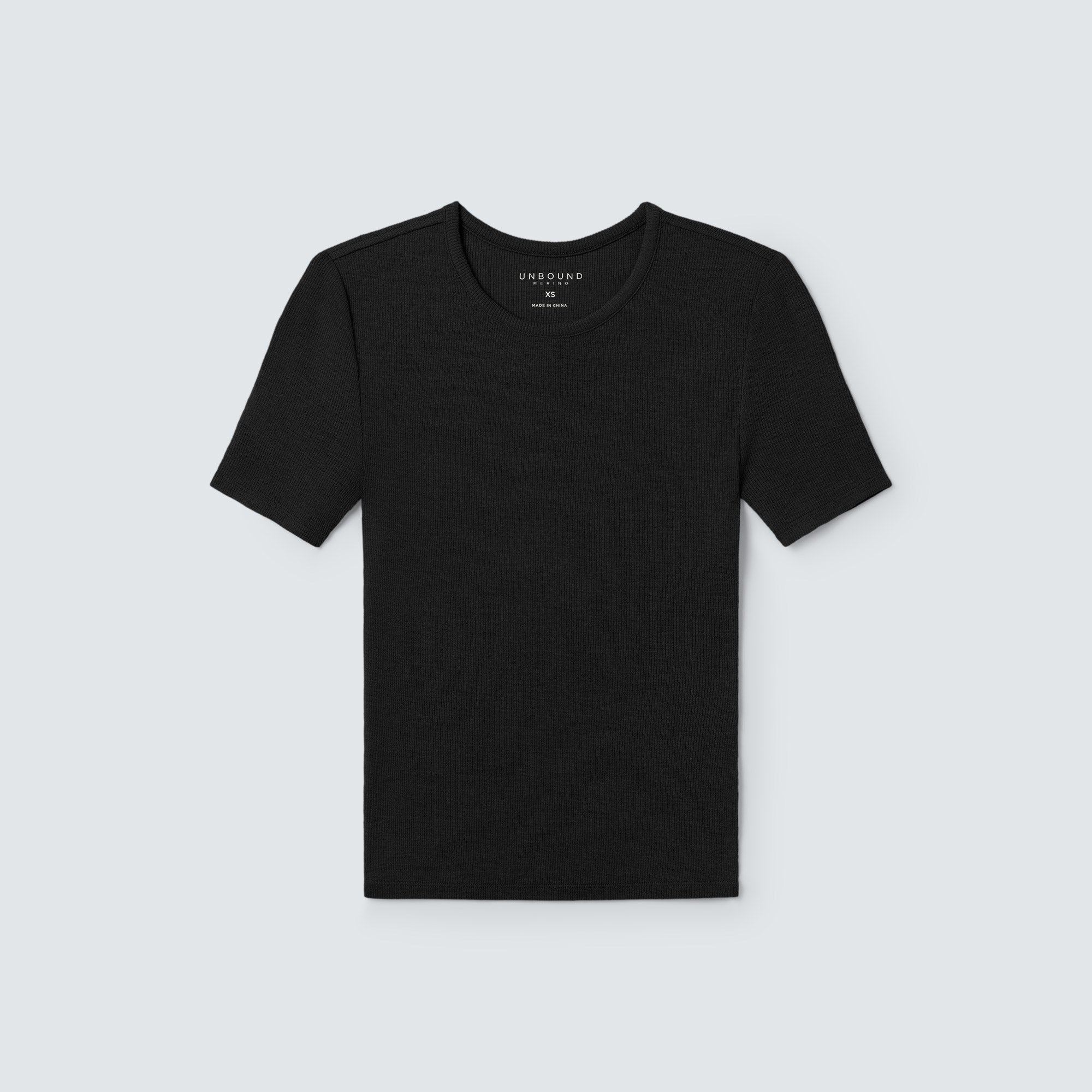 Women's Rib Fitted Crew Neck T-Shirt
