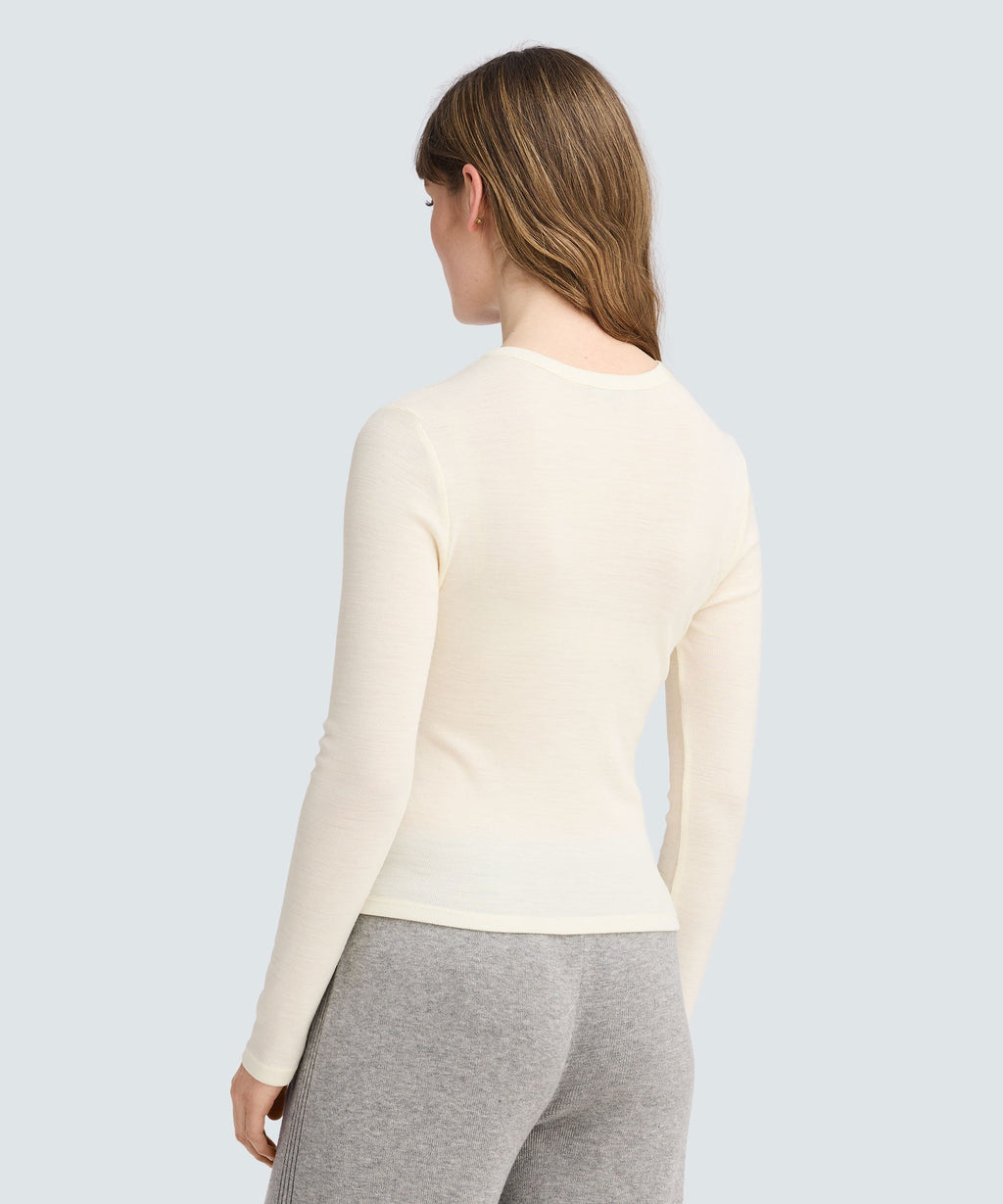 Women's Merino Rib Henley