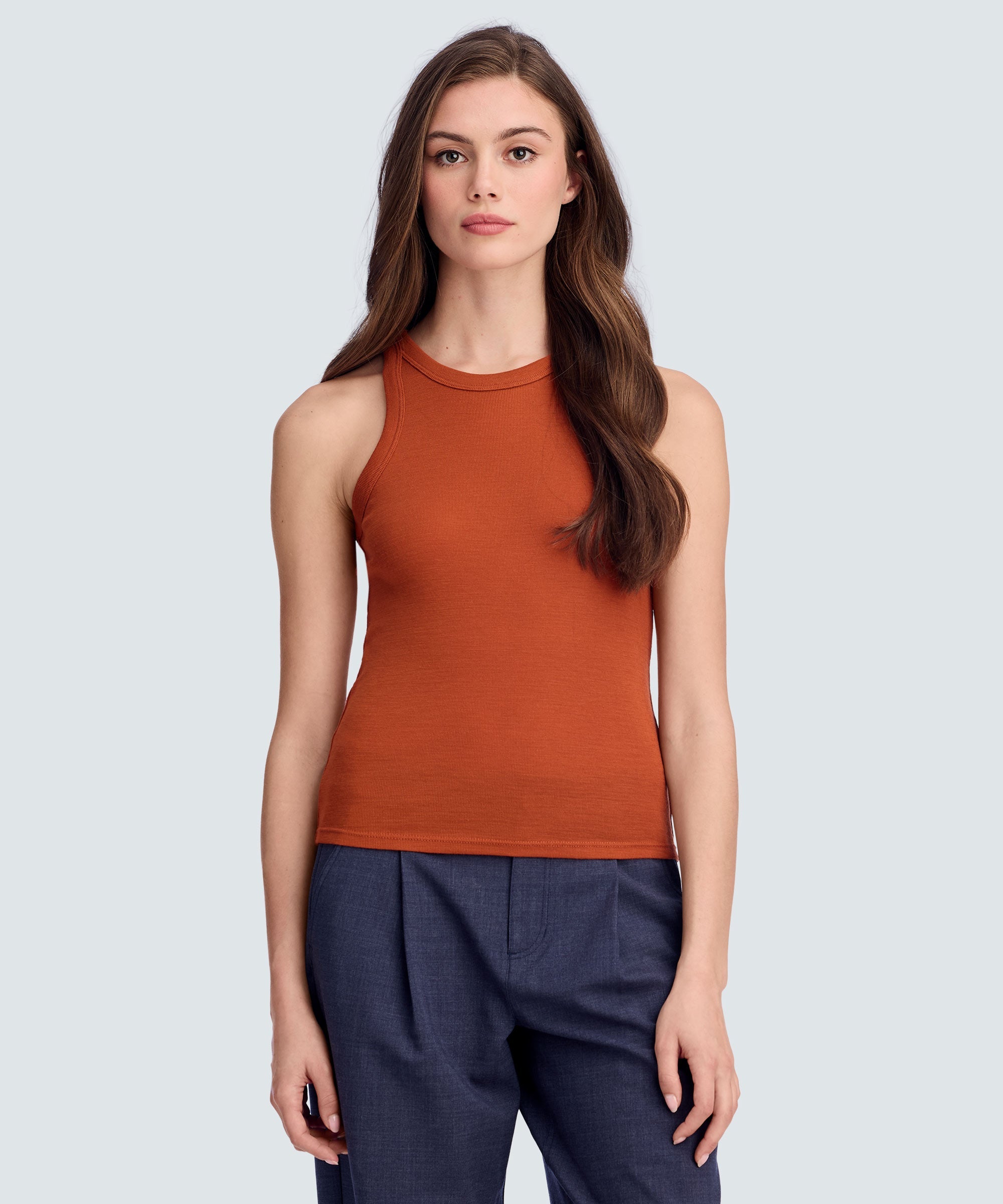 Women's Merino Rib Racer Tank