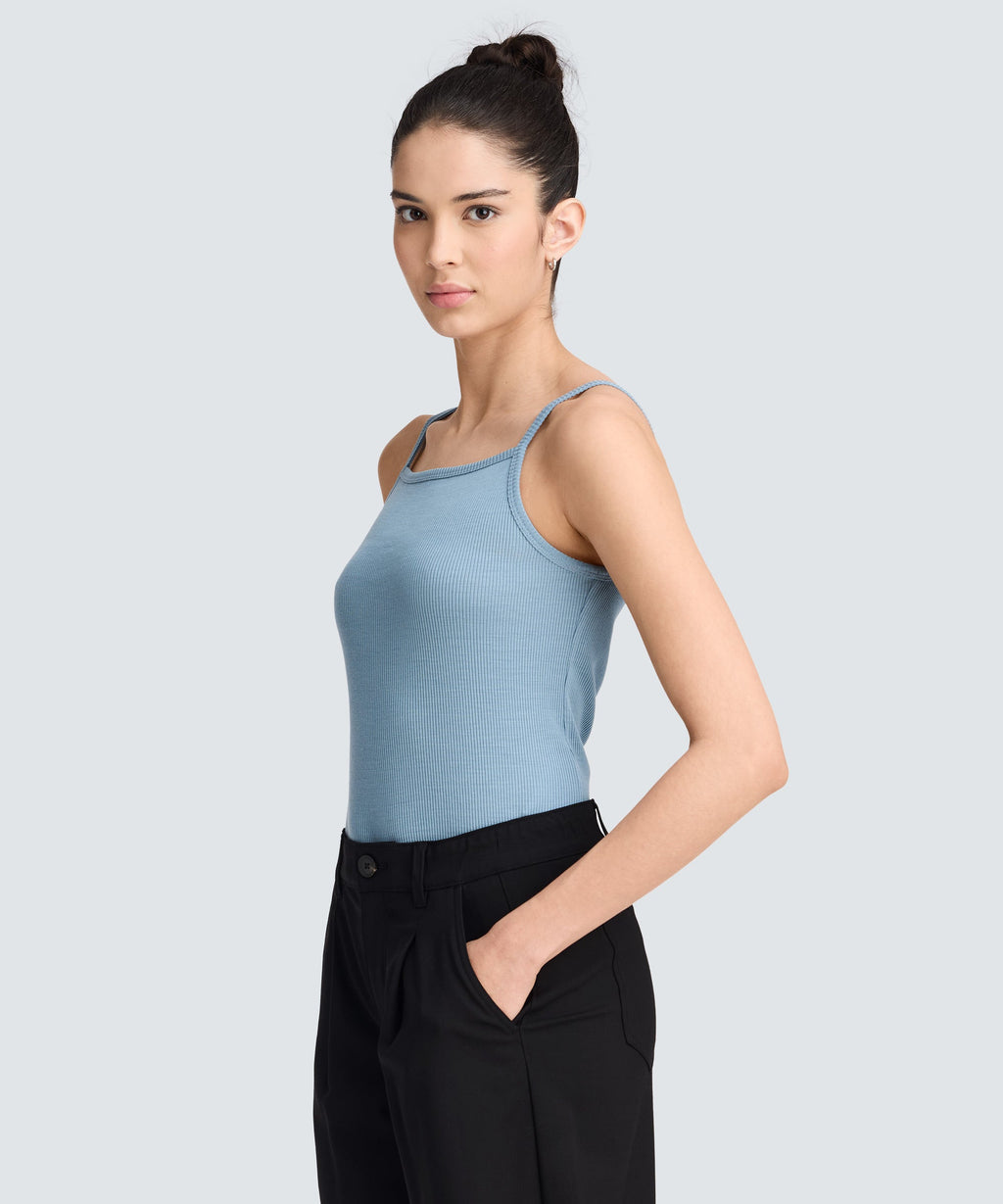 Women's Merino Tencel Rib Tank