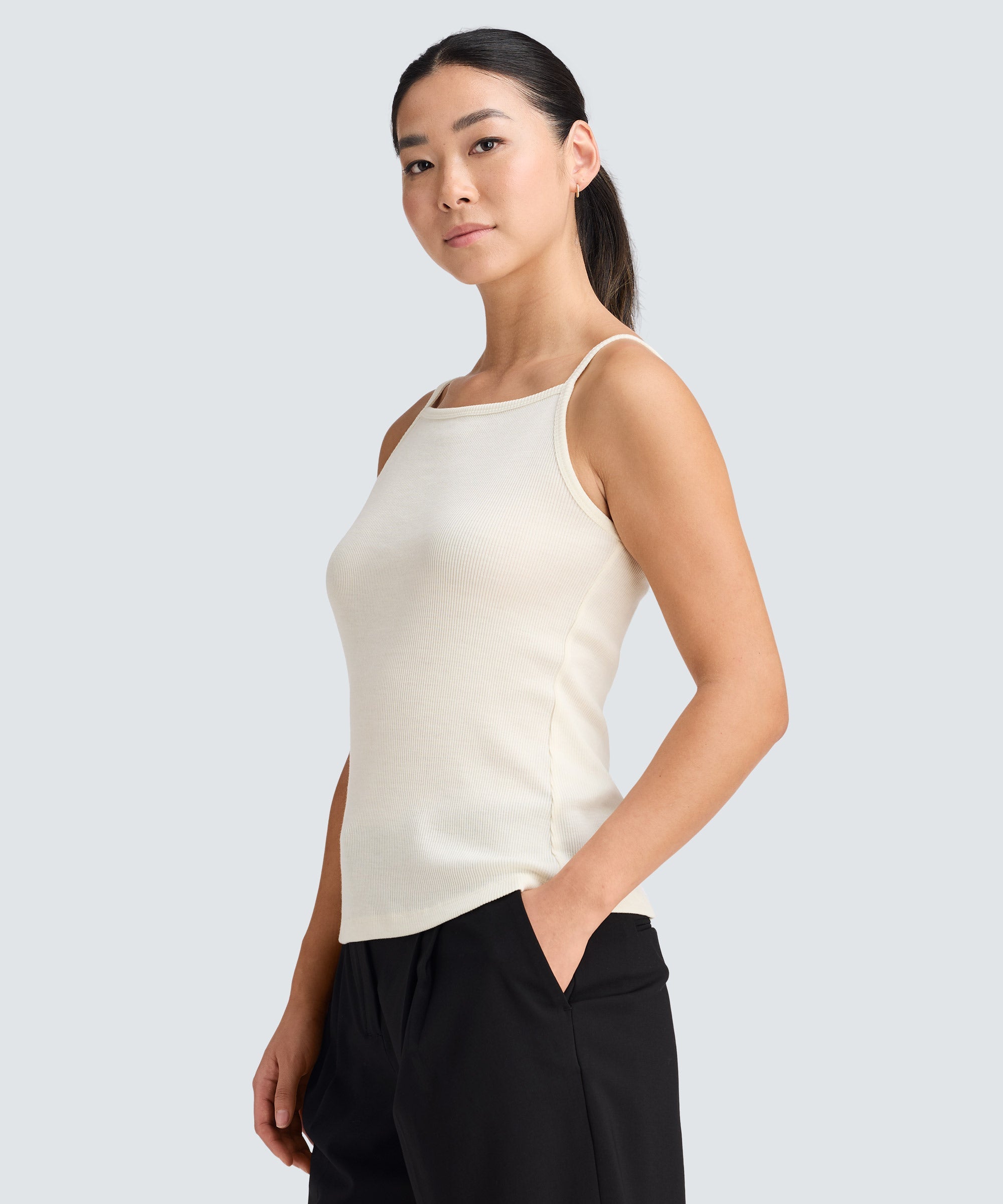 Women's Merino Tencel Rib Tank