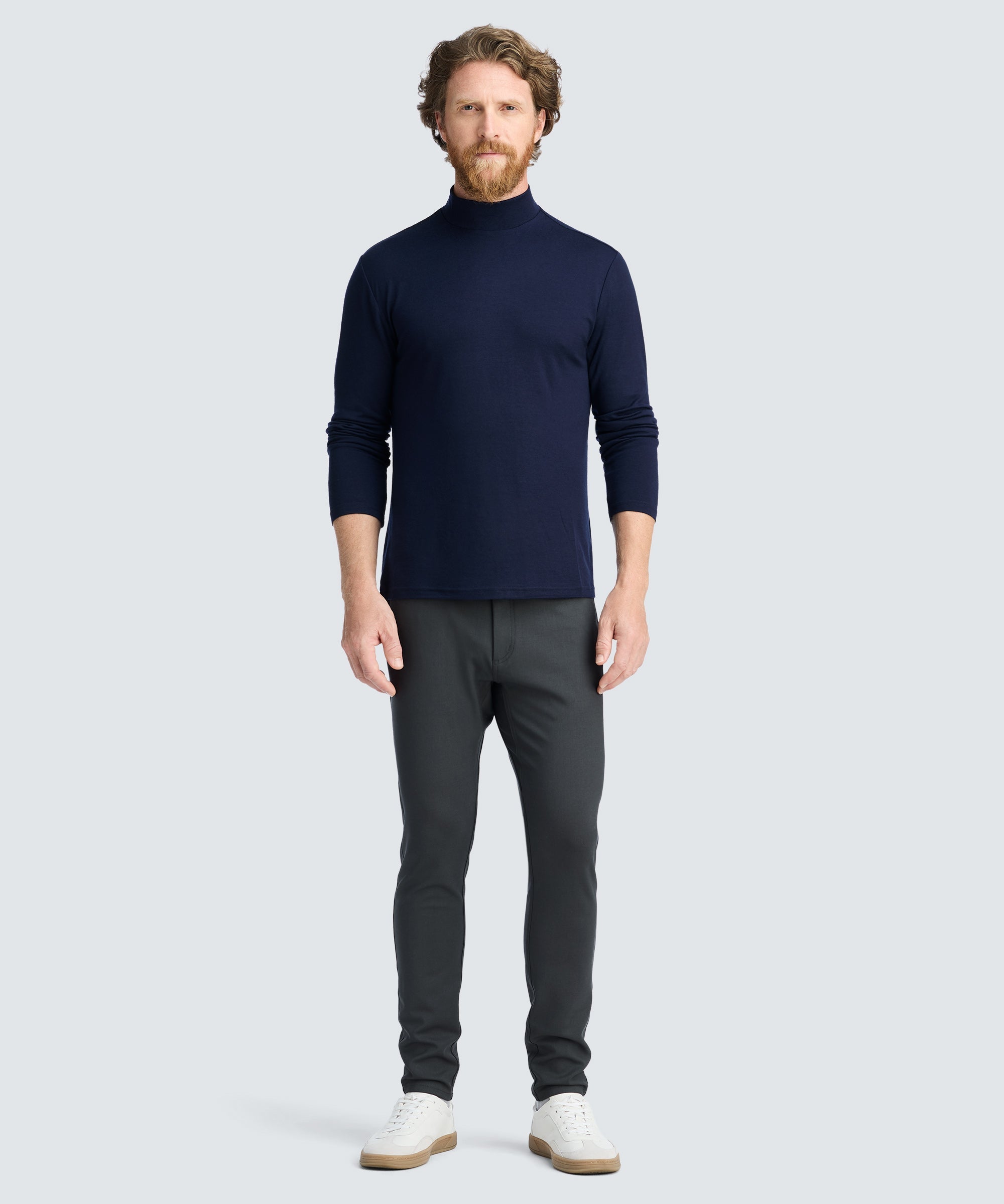 Men's Long Sleeve Merino Hi-Neck