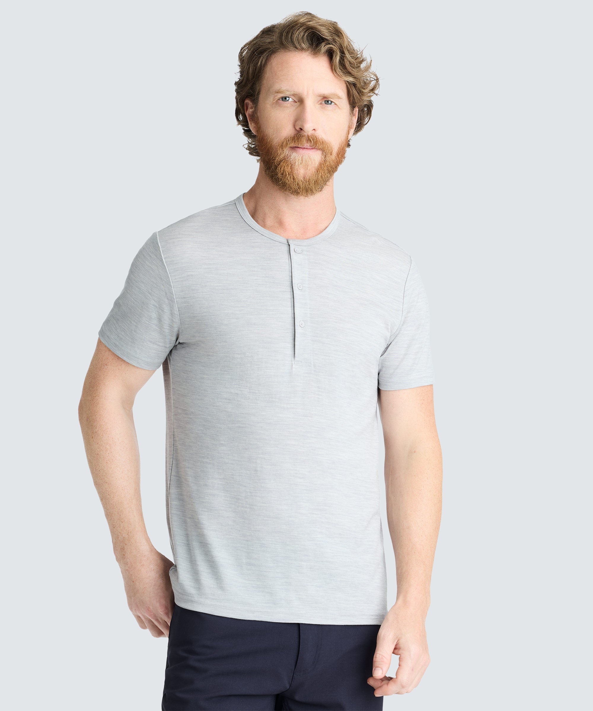 Men's Merino Short Sleeve Henley