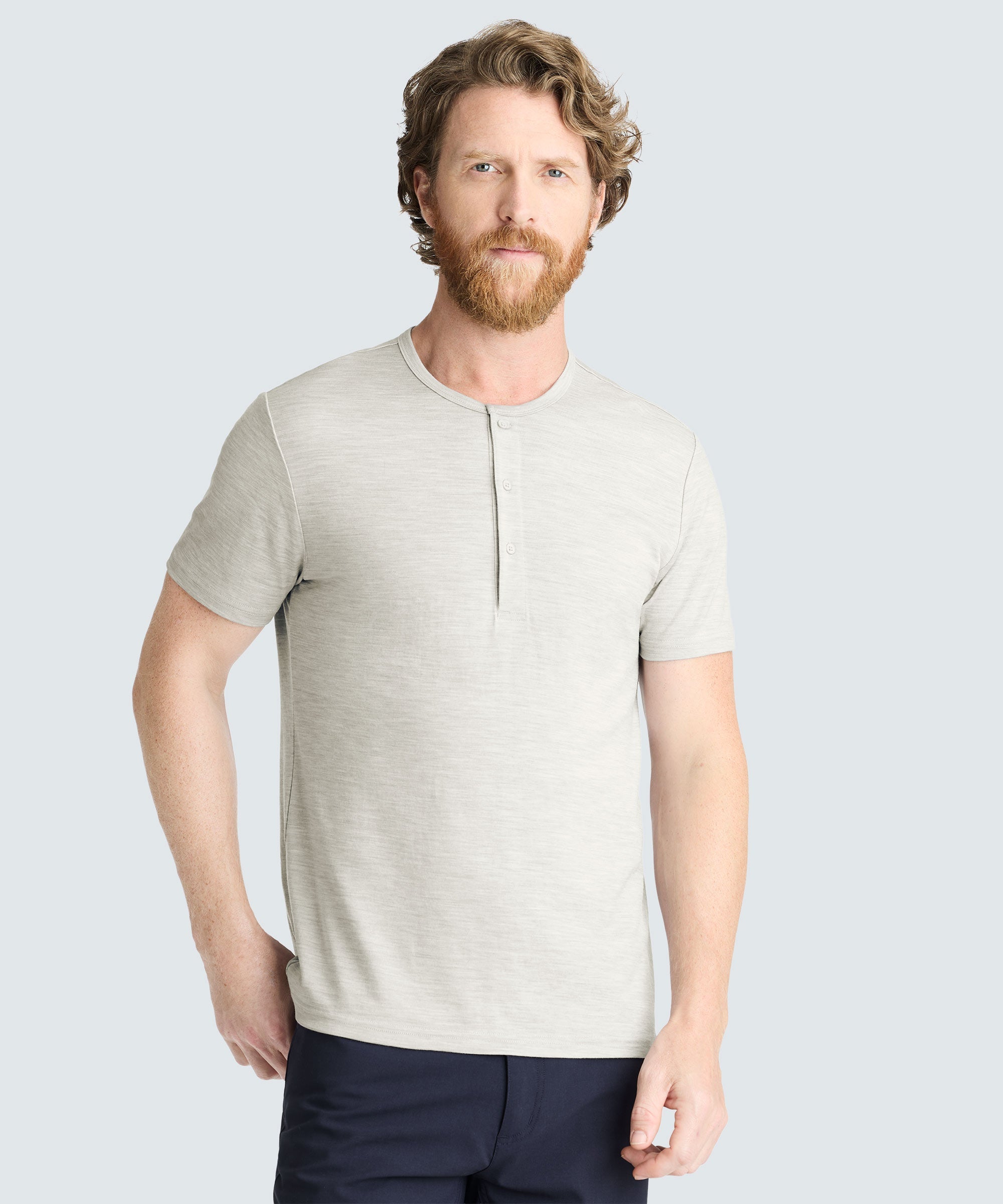 Men's Merino Short Sleeve Henley